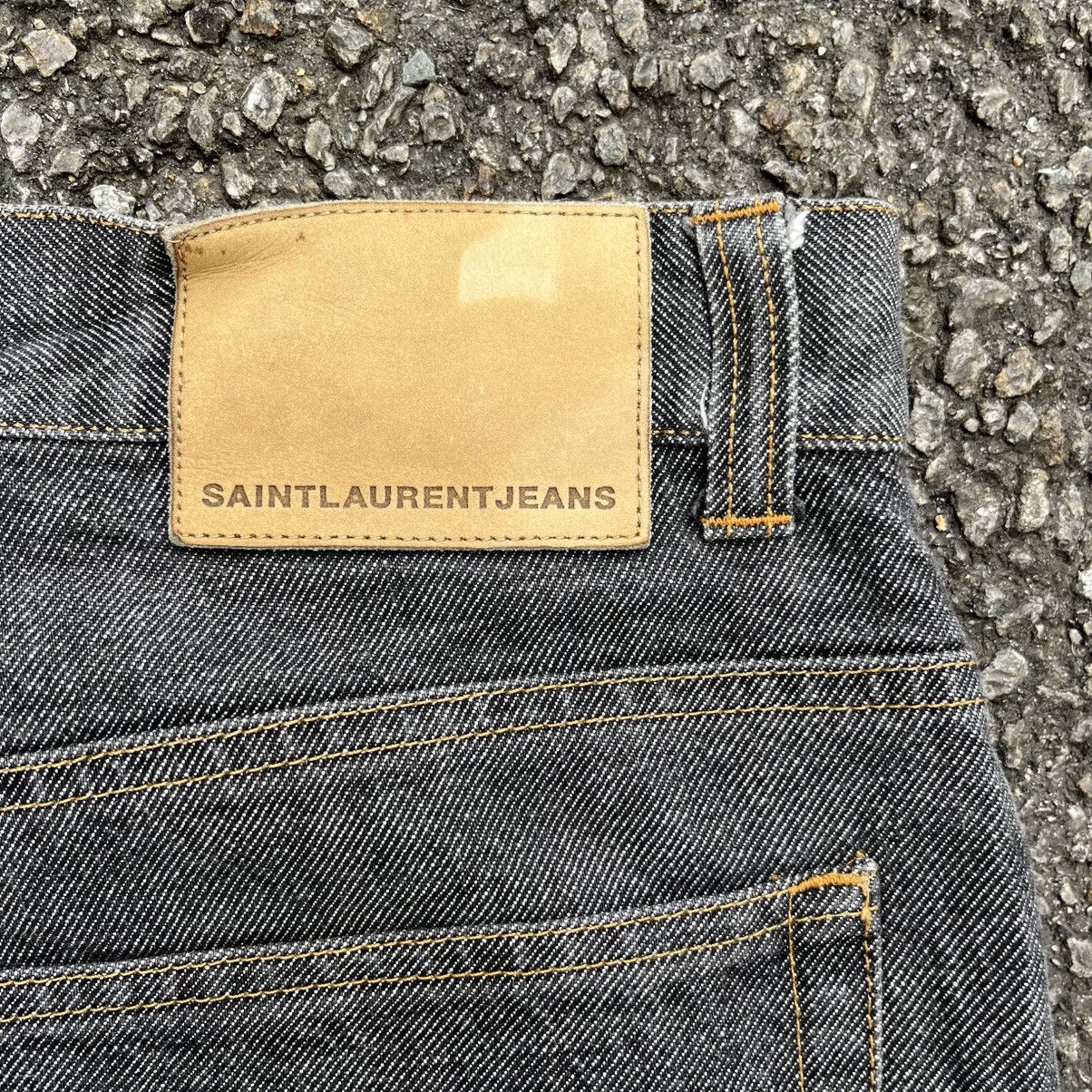 Saint Laurent Paris YSL Saint Laurent Paris Silver Denim Jeans Size US 32 / EU 48 - 16 Thumbnail