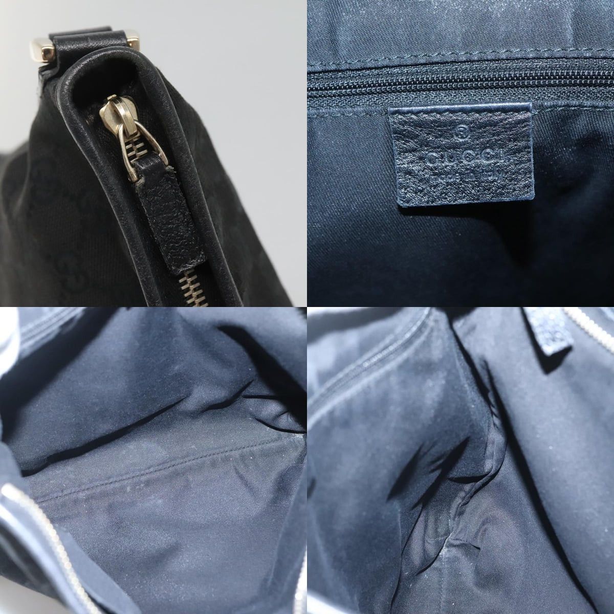 Gucci GUCCI GG Canvas Abbey Shoulder Bag Black Gold Size ONE SIZE - 11 Thumbnail