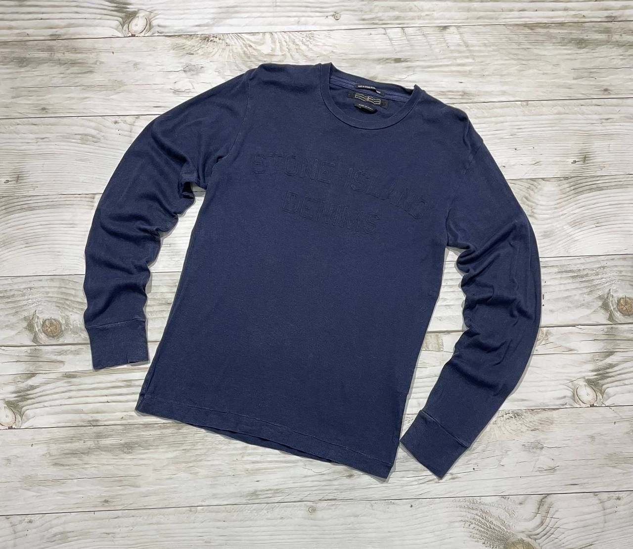 Stone Island Vintage Stone Island Denims Long Sleeve T-Shirt 2008 Y2K Size US S / EU 44-46 / 1 - 2 Thumbnail