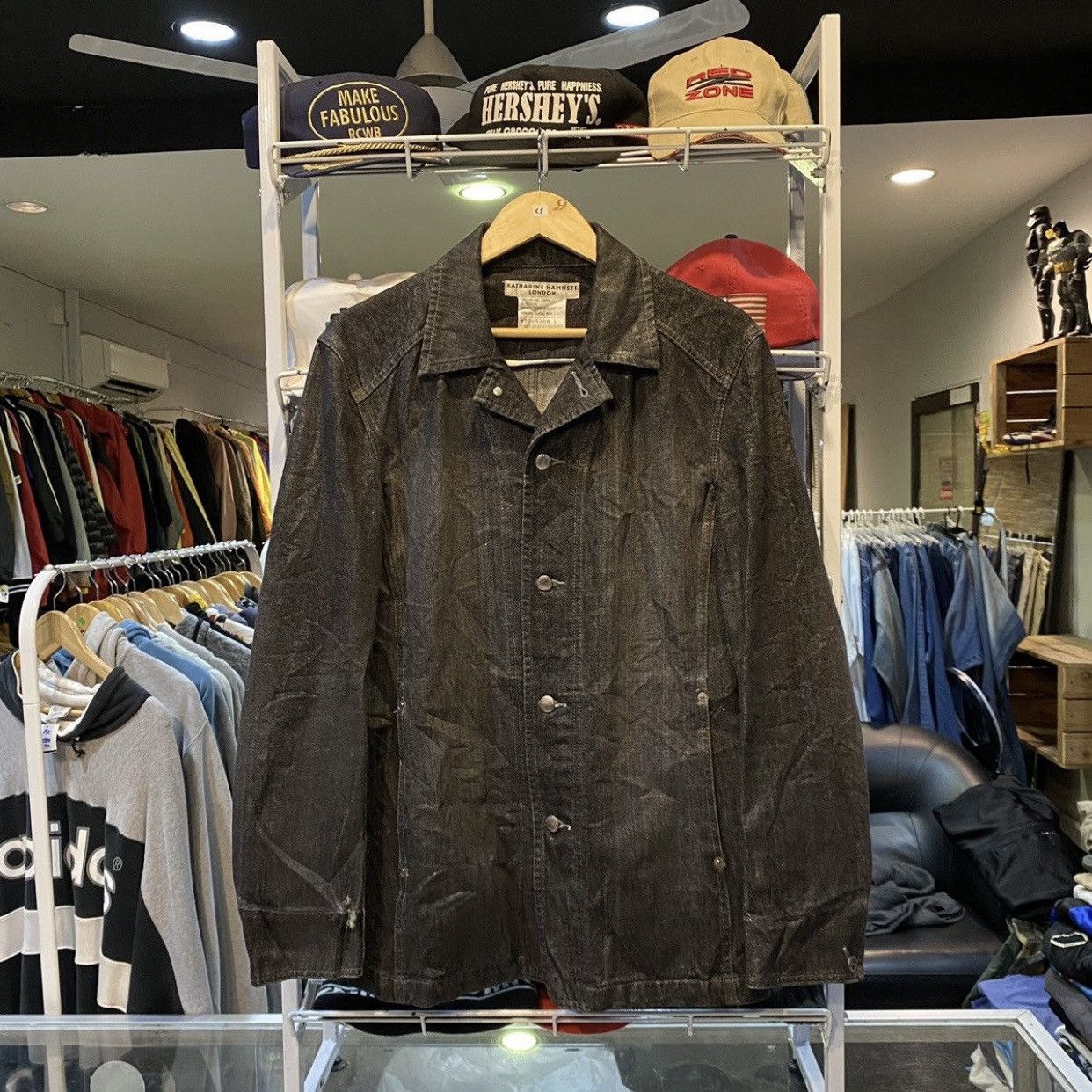 Katharine Hamnett London Katherine Hamnett Black Denim Blouson Jacket Size US L / EU 52-54 / 3 - 1 Thumbnail