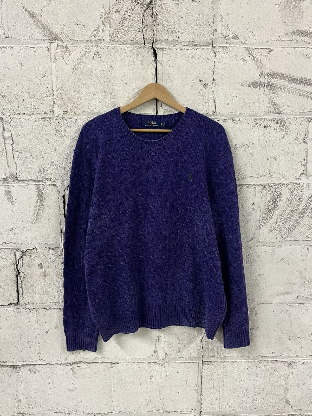 Polo Ralph Lauren Polo ralph lauren vintage cable knit sweater preppy fall Size US XL / EU 56 / 4 - 2 Thumbnail
