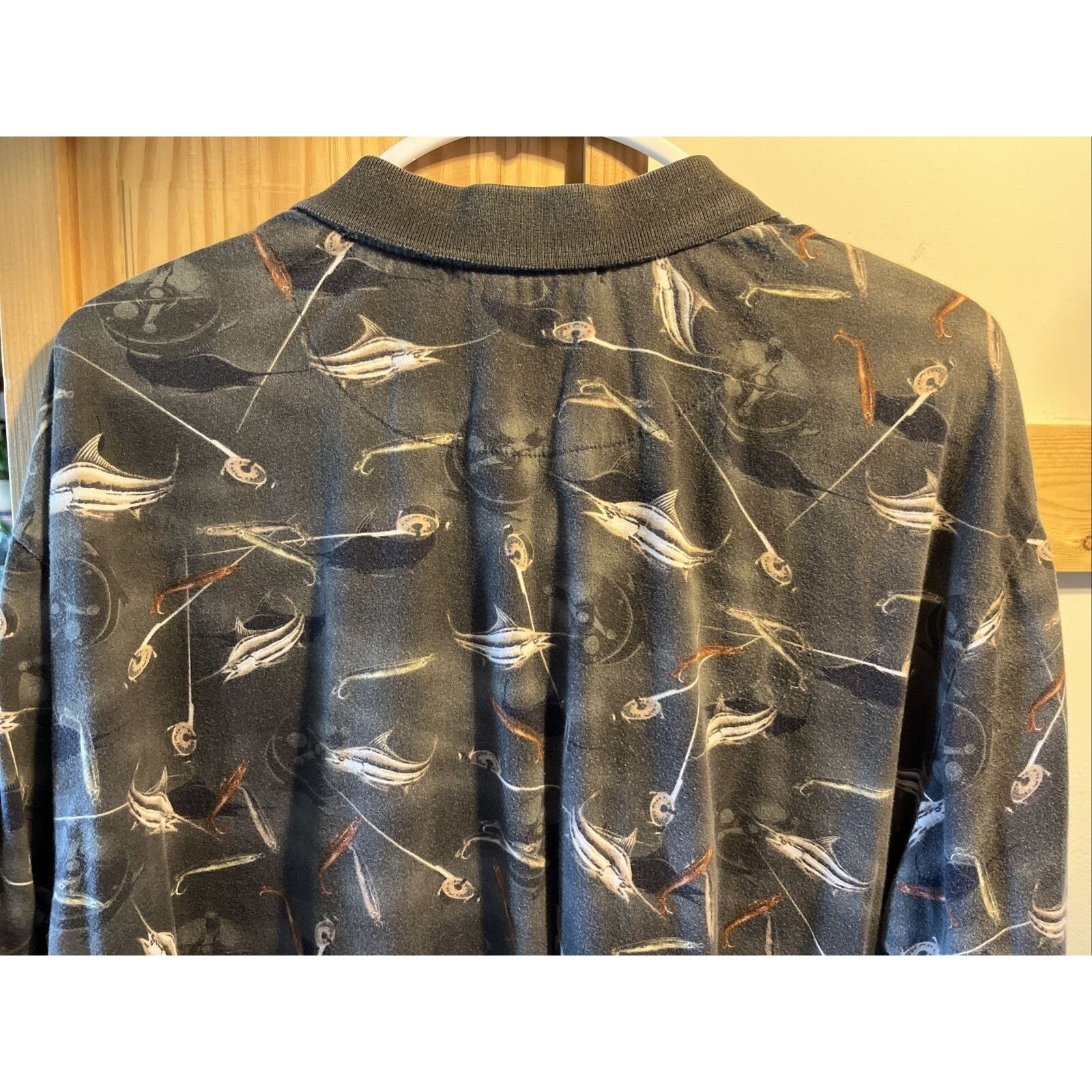 Other Knightsbridge Shirt Men Polo Gray Shirt XL Fishing Swordfish Size US XL / EU 56 / 4 - 7 Thumbnail