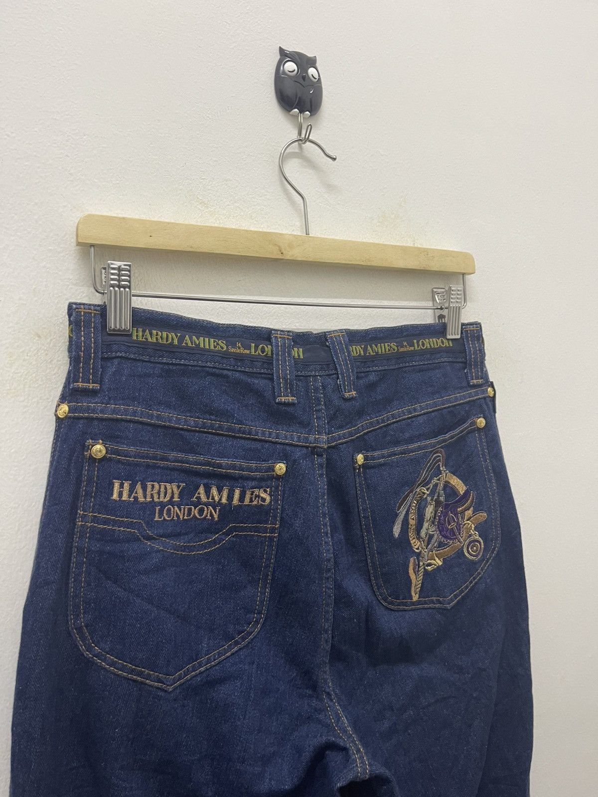 Hardy Amies Rare Vintage HARDY AMIES Embroidered Jeans Size US 28 / EU 44 - 3 Thumbnail