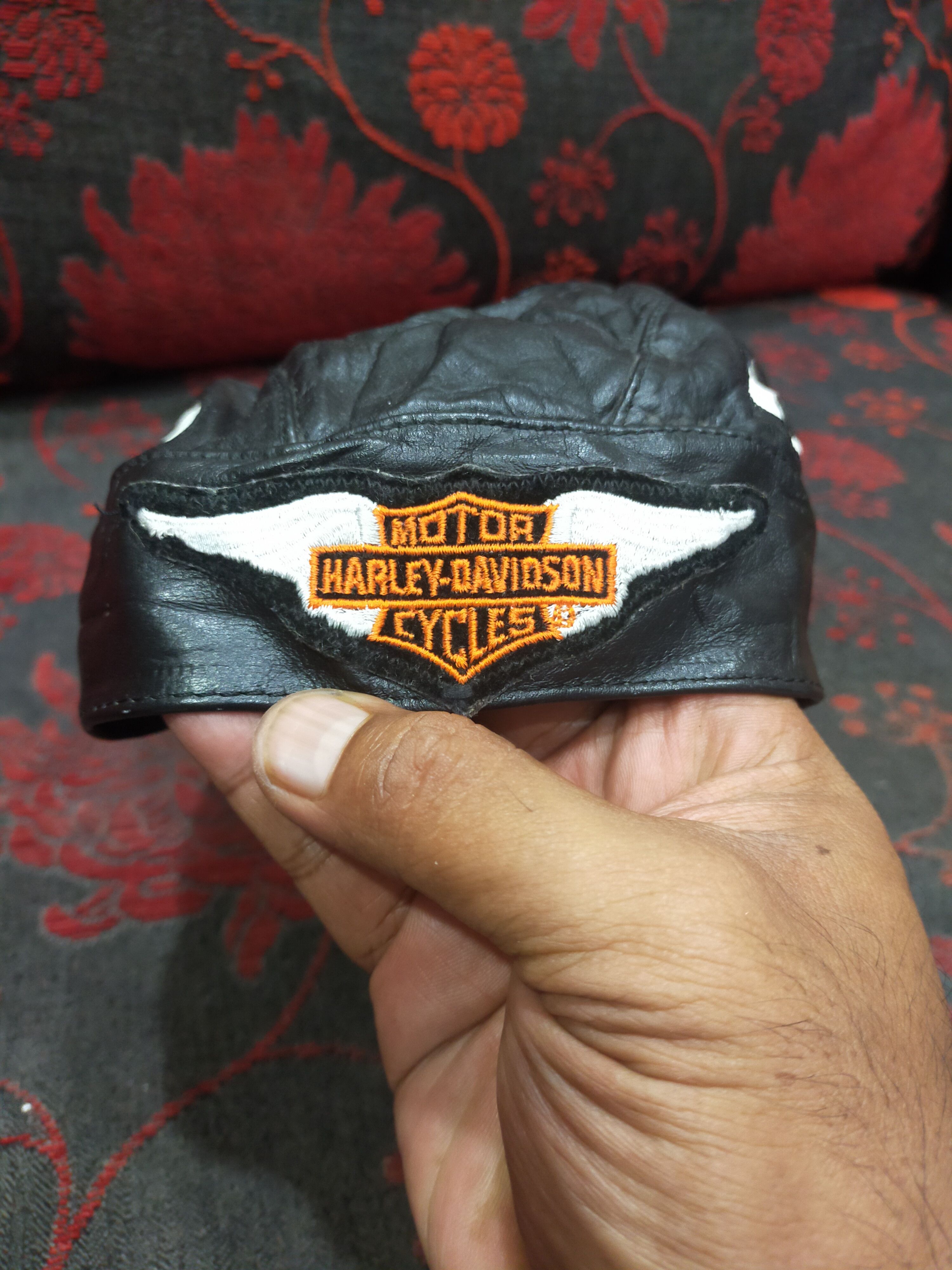 Harley Davidson Harley Davidson Skull Cap Doo Rag Smooth Leather Size ONE SIZE - 4 Thumbnail