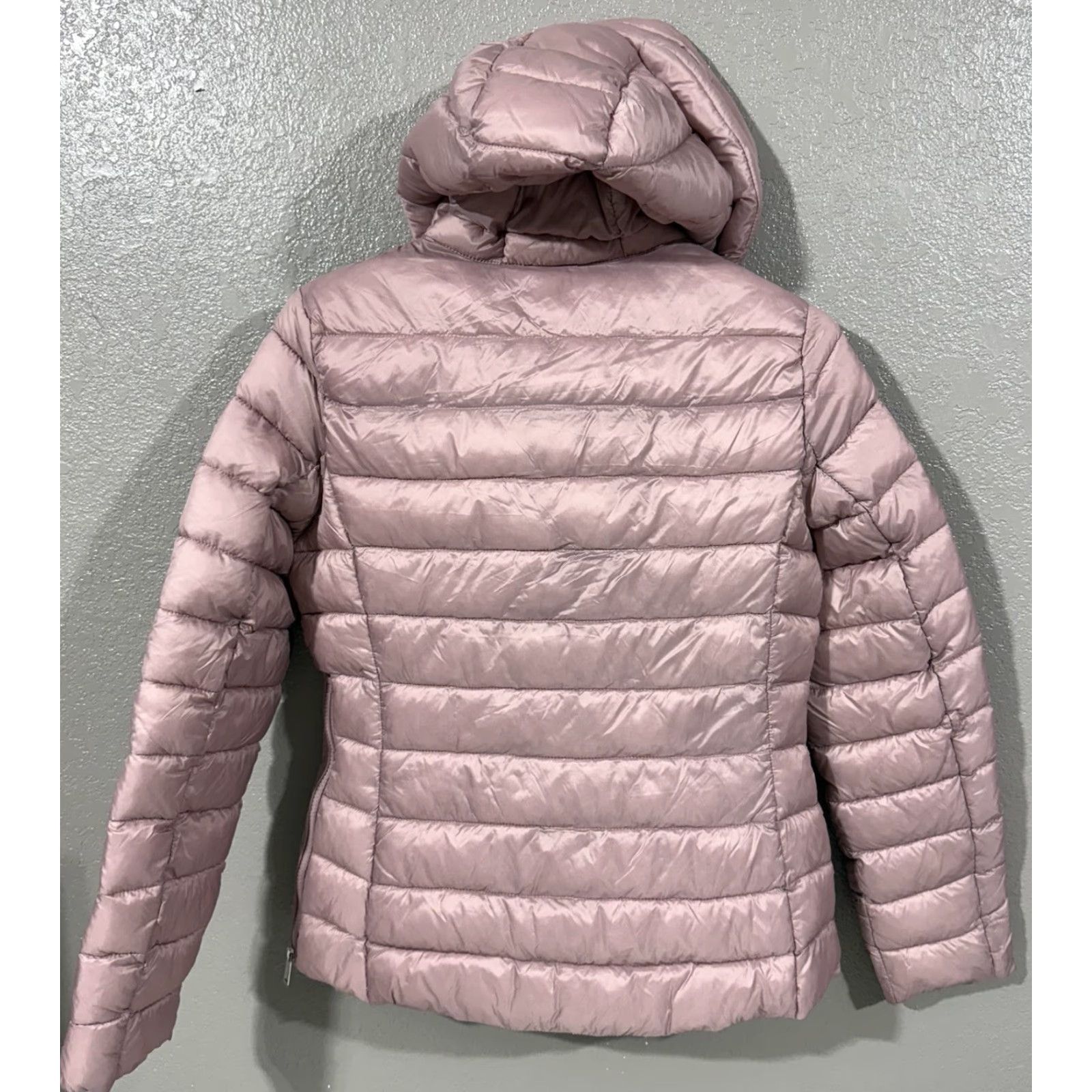 Vintage Antonio Melani Hood Jacket Windbreaker Pink M Womens Zip Pockets Nylon Full Front Zip Size M / US 6-8 / IT 42-44 - 6 Thumbnail