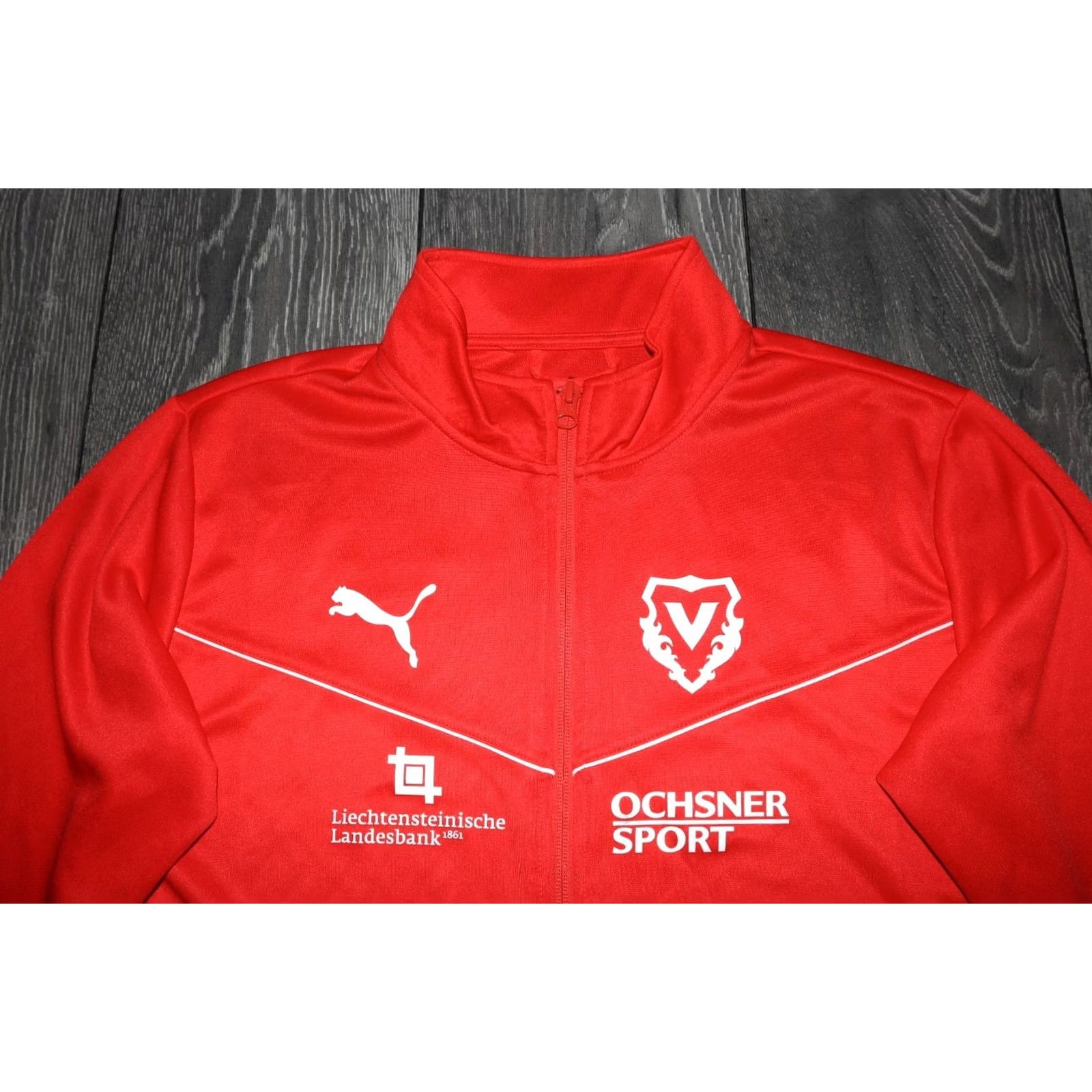 Puma VINTAGE PUMA FC VADUZ TRAINING FOOTBALL SOCCER TRACK TOP MENS MEDIUM Jacket Size US M / EU 48-50 / 2 - 2 Thumbnail
