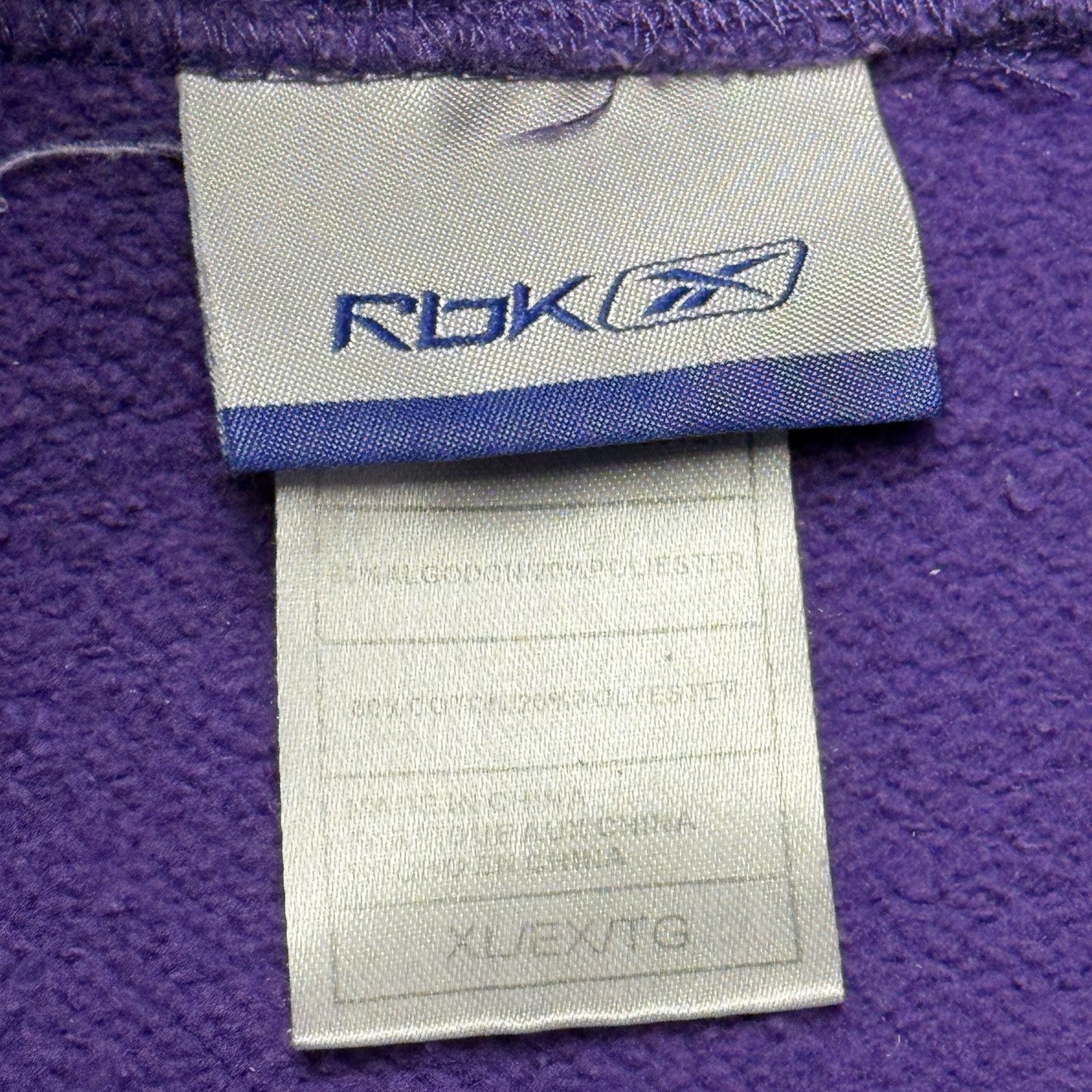 NFL × Reebok × Vintage Vintage Minnesota Vikings Hoodie Sweatshirt Mens Purple Reeb Size US XL / EU 56 / 4 - 14 Thumbnail