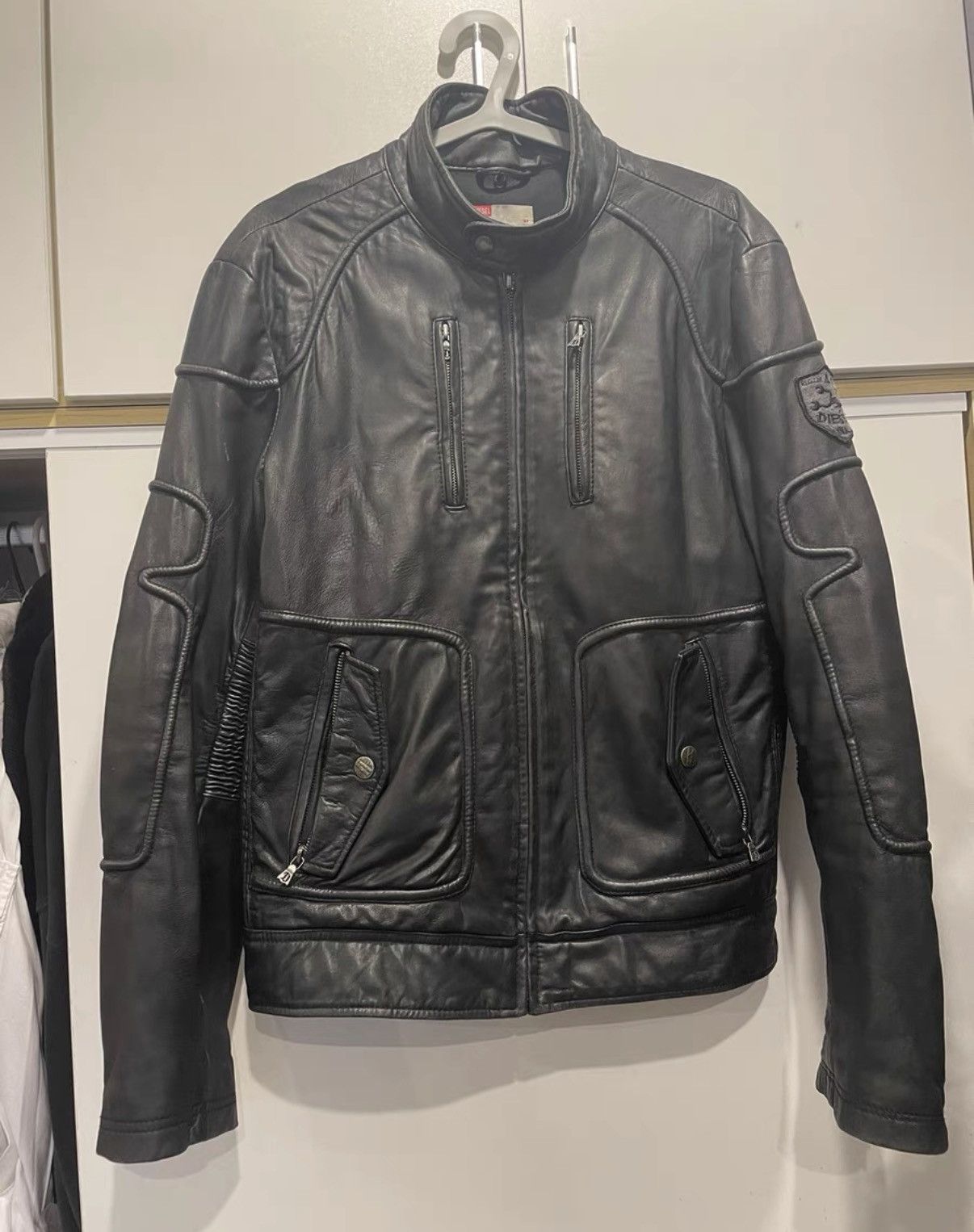 Diesel Diesel Leather Biker Jacket Size US XXL / EU 58 / 5 - 1 Thumbnail