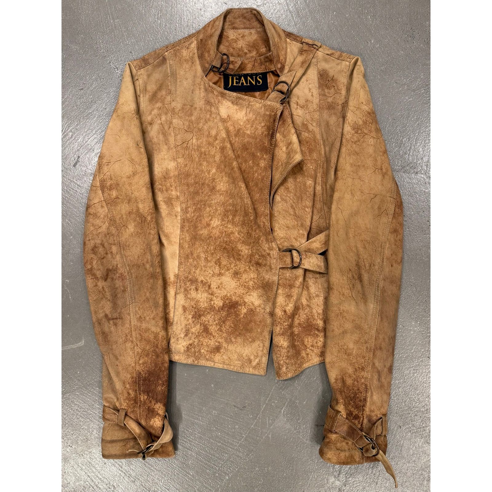 plein sud 2000s Plein Sud eroded distressed bondage leather jacket Size S / US 4 / IT 40 - 1 Thumbnail