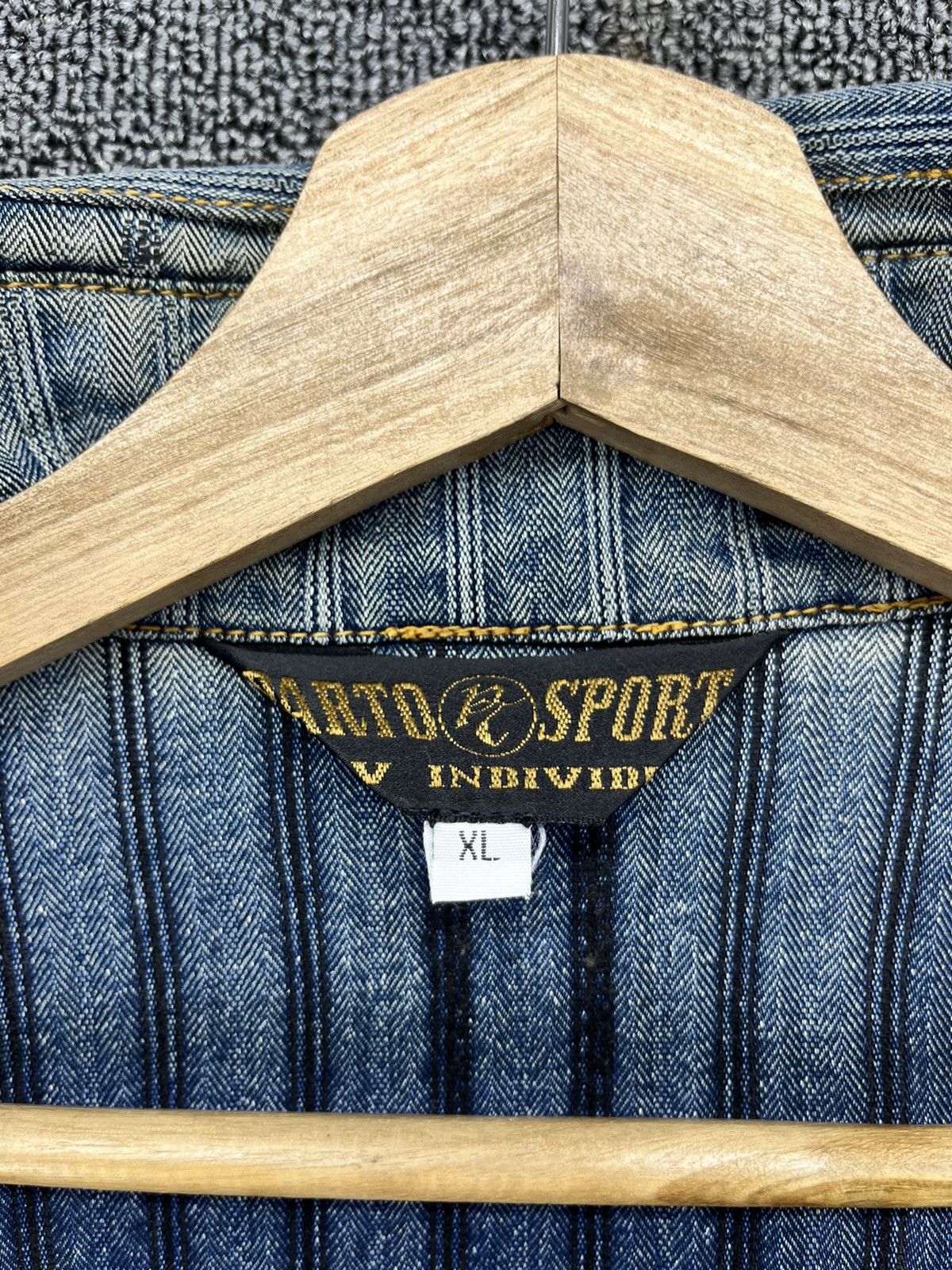 Japanese Brand Vintage Parto Sport Jeans Rare Design Denim Jacket Size US XL / EU 56 / 4 - 7 Thumbnail