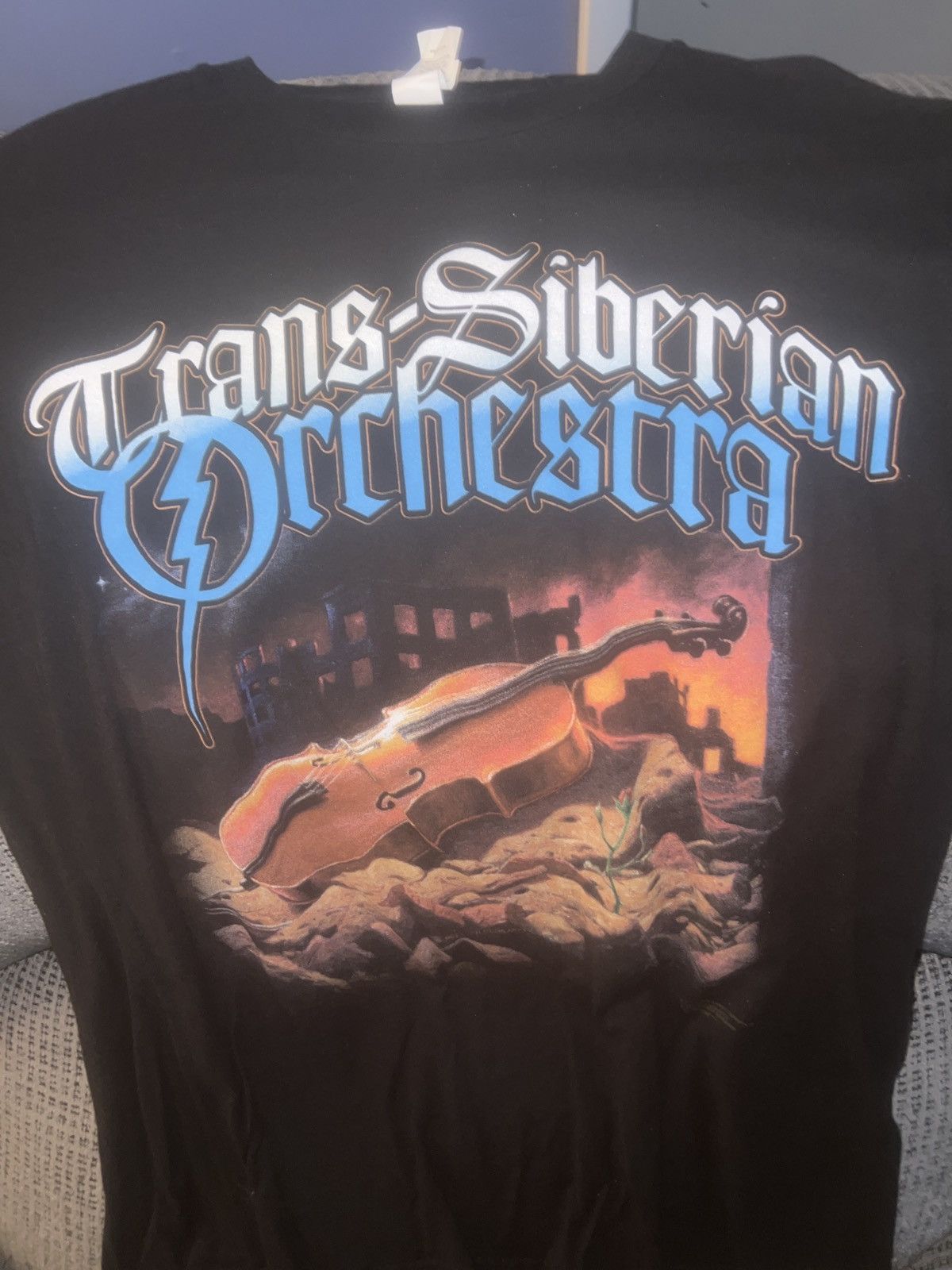 Tultex Tultex Trans-Siberian Orchestra 2021 Winter Tour Violin Tee Size US M / EU 48-50 / 2 - 2 Thumbnail