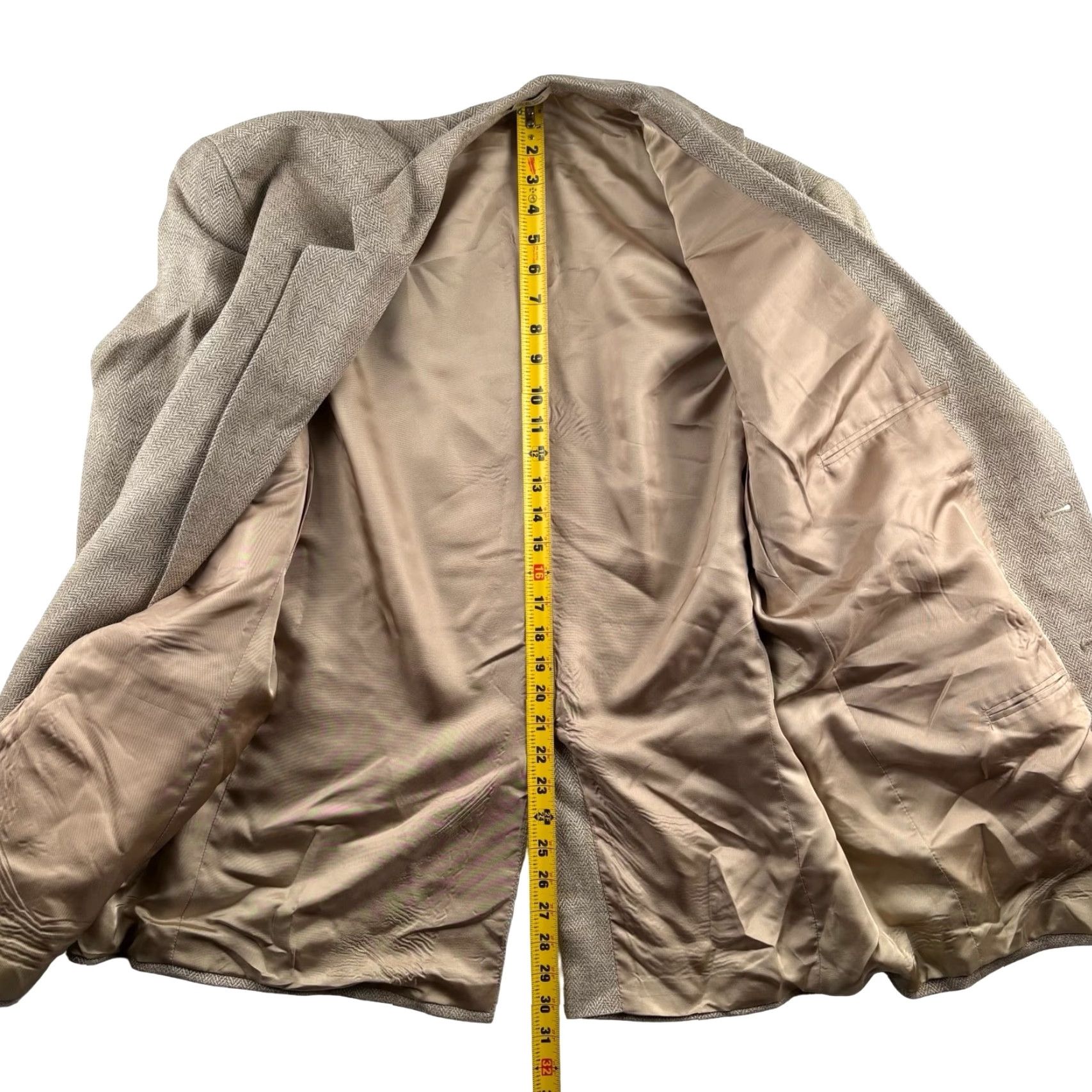 Stafford Stafford Men’s Blazer Jacket 100% Silk Brown 48R Size 48R - 6 Thumbnail