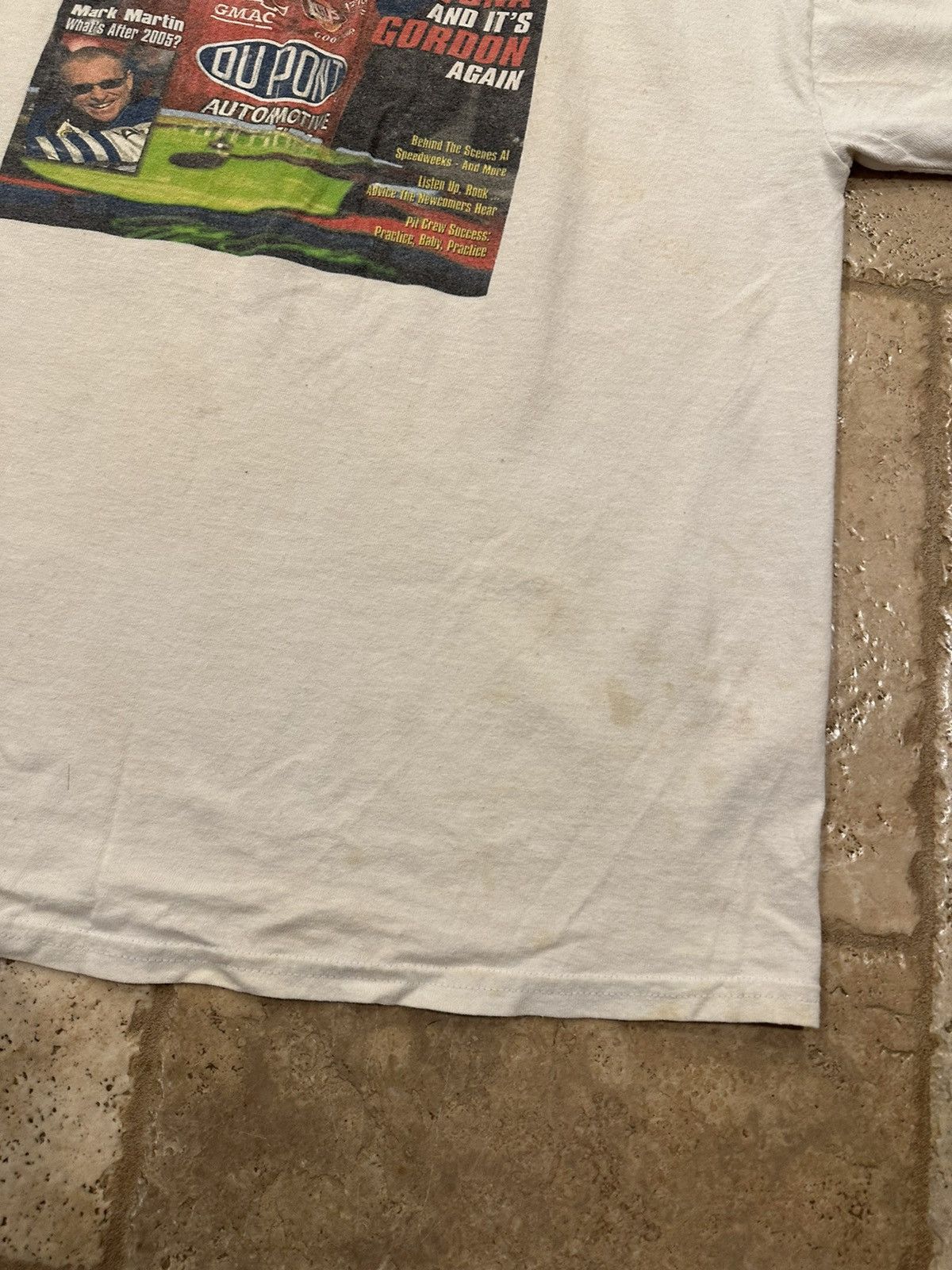 NASCAR Vintage Jeff Gordan Nascar Sports Illustrated White T-Shirt Size US XL / EU 56 / 4 - 7 Thumbnail