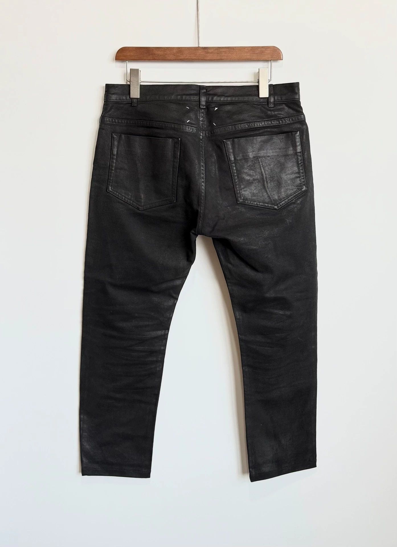 Maison Margiela Waxed Denim Jeans - Runway - Size 48