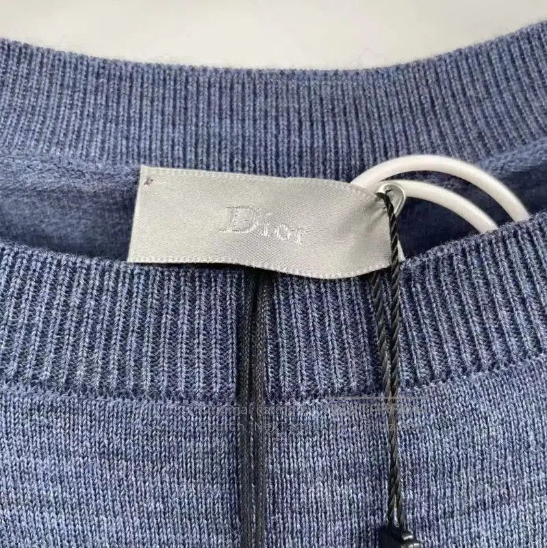 Other Dior Men's Blue Wool Long Sleeve Sweater . Size US L / EU 52-54 / 3 - 4 Thumbnail