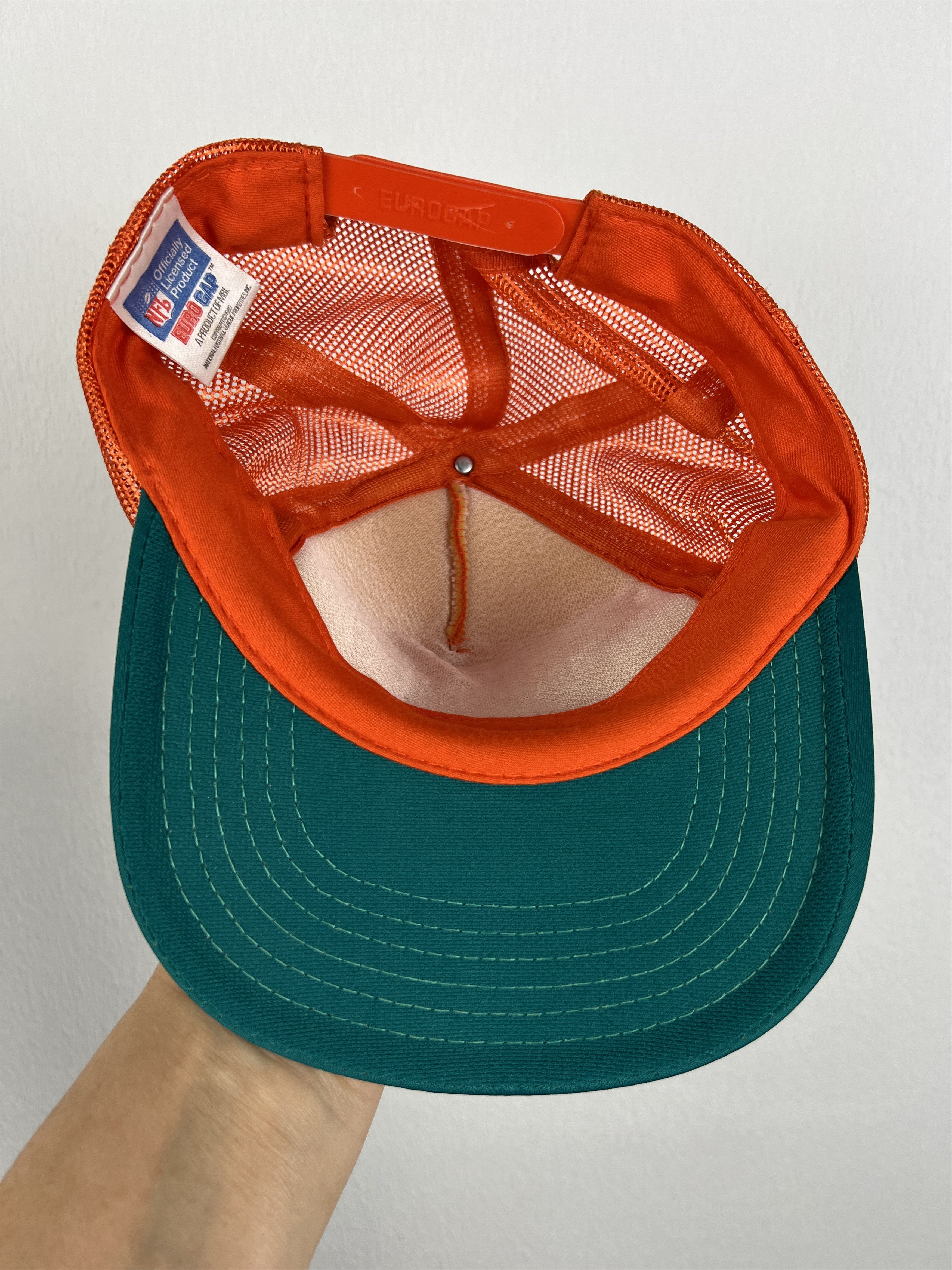 Vintage Miami 90's Miami Dolphins Snapback Hat Cap Rare NFL Big Logo Size ONE SIZE - 8 Thumbnail