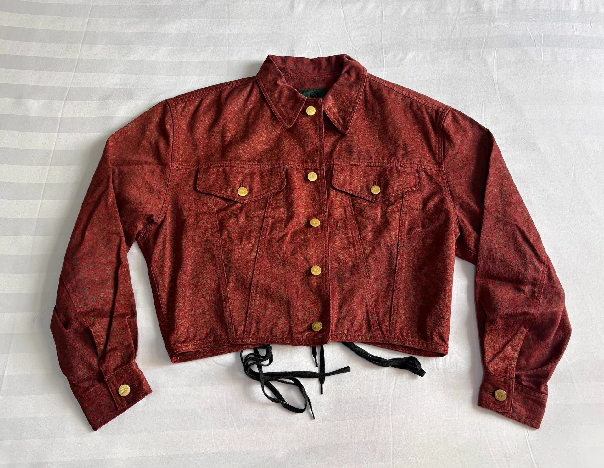 Jean Paul Gaultier JPG Vtg Flower Strap Corset Back Short Wide Jkt Size M / US 6-8 / IT 42-44 - 4 Thumbnail