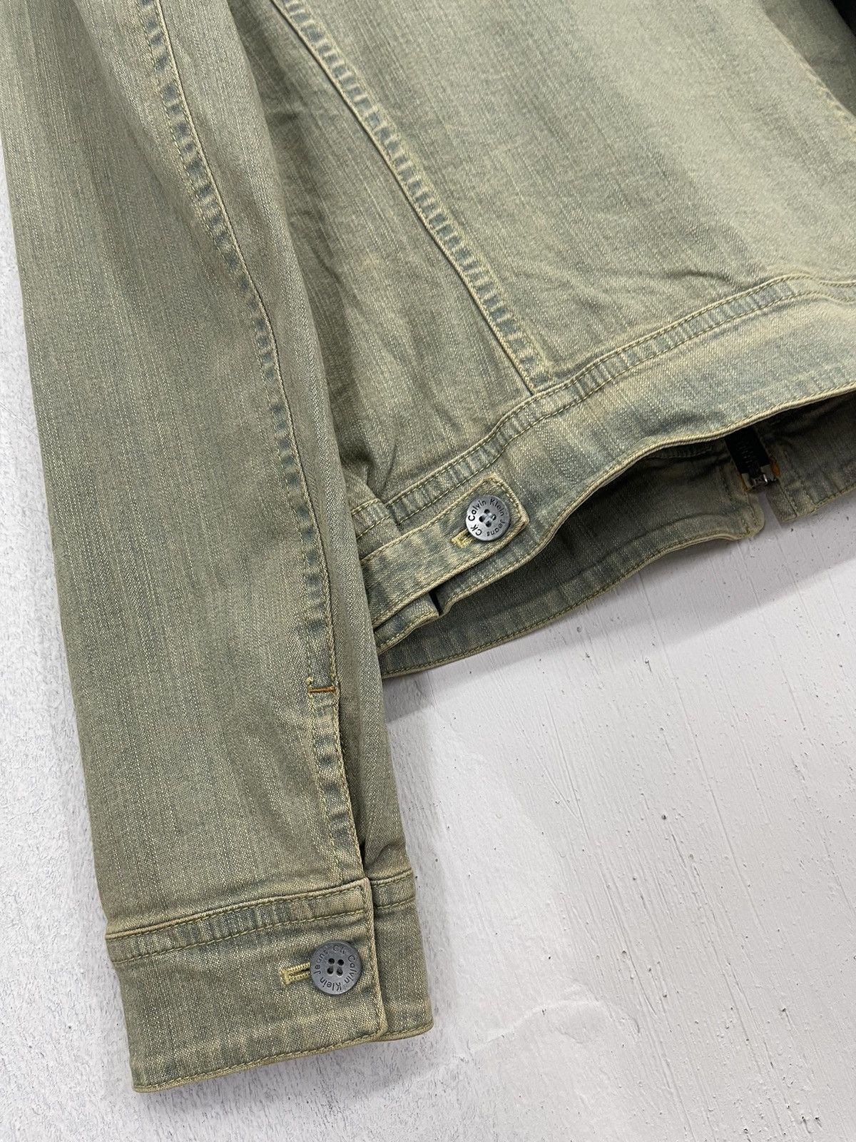 Calvin Klein Vintage 00's Calvin Klein Mudwash Zip Front Jackets Denim Size US L / EU 52-54 / 3 - 12 Thumbnail