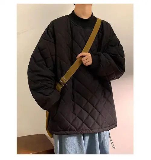 VIBE Black utility mock neck quilted padded top puffer Size US L / EU 52-54 / 3 - 2 Thumbnail