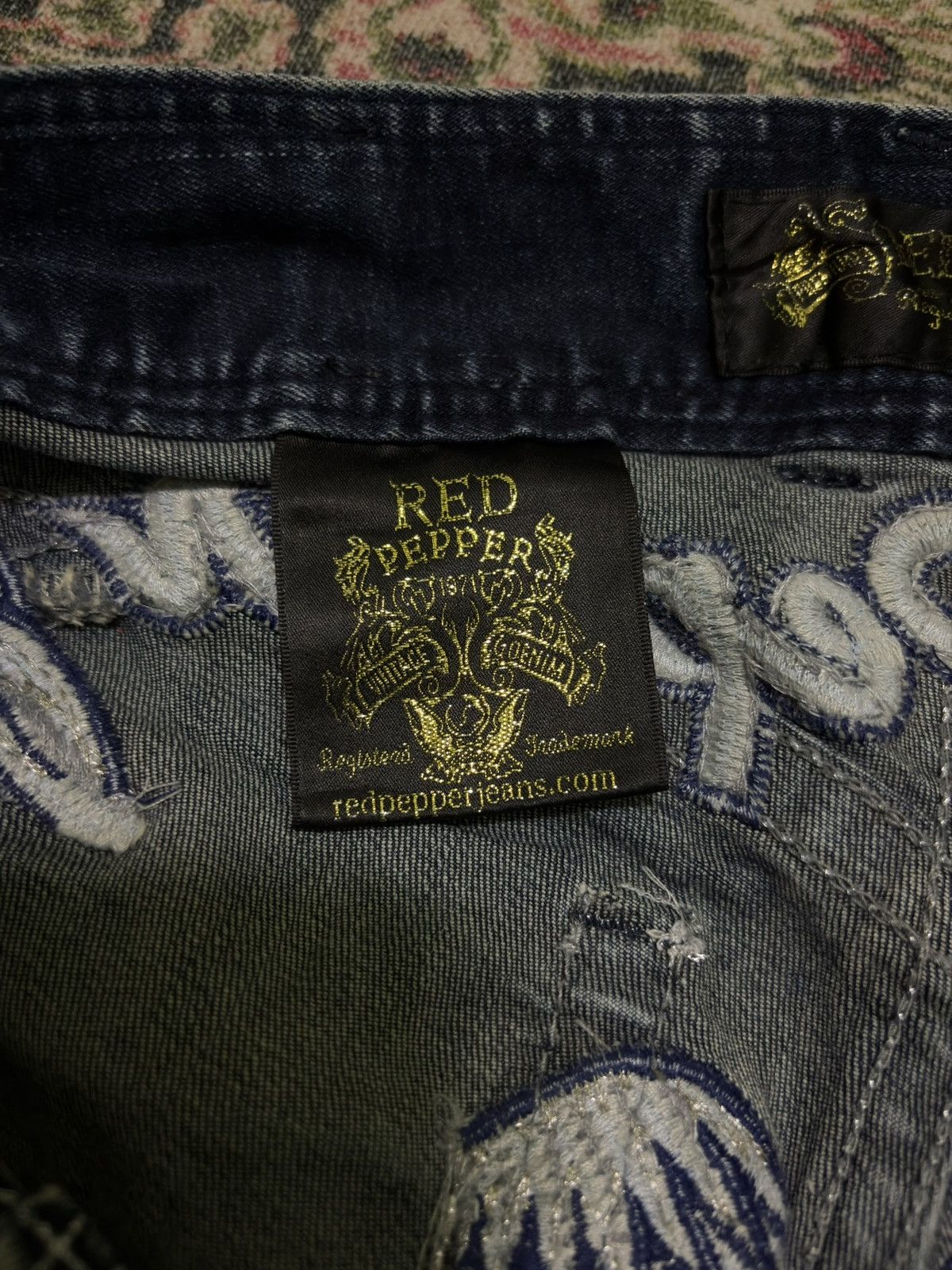 Japanese Brand Japanese Red Pepper Distressed Flared Denin Size US 32 / EU 48 - 18 Thumbnail