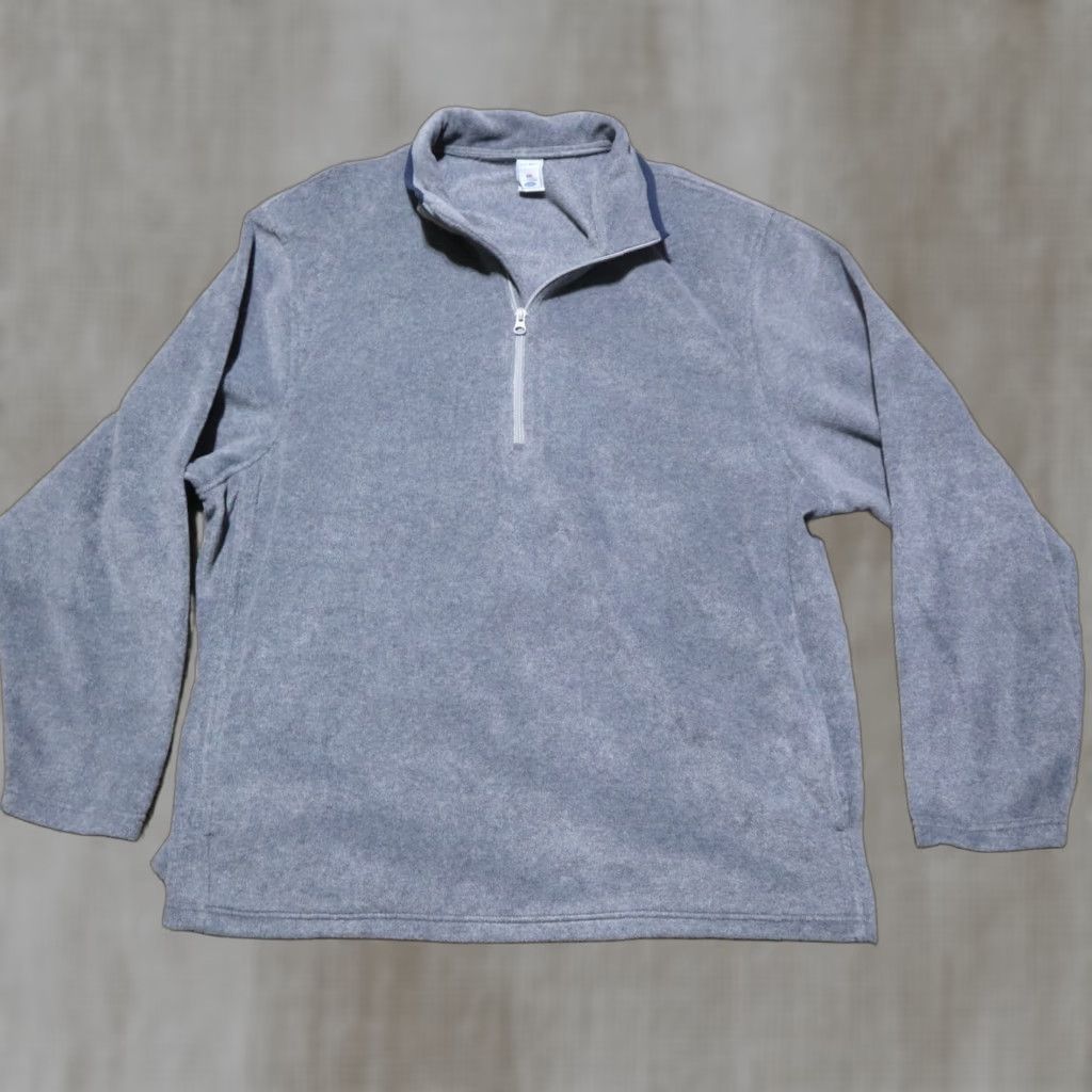 Old Navy Old Navy Sweater 2XL Gray Long Sleeve Pullover 1/4 Zip Crew Neck Adult Men Size US XXL / EU 58 / 5 - 1 Thumbnail