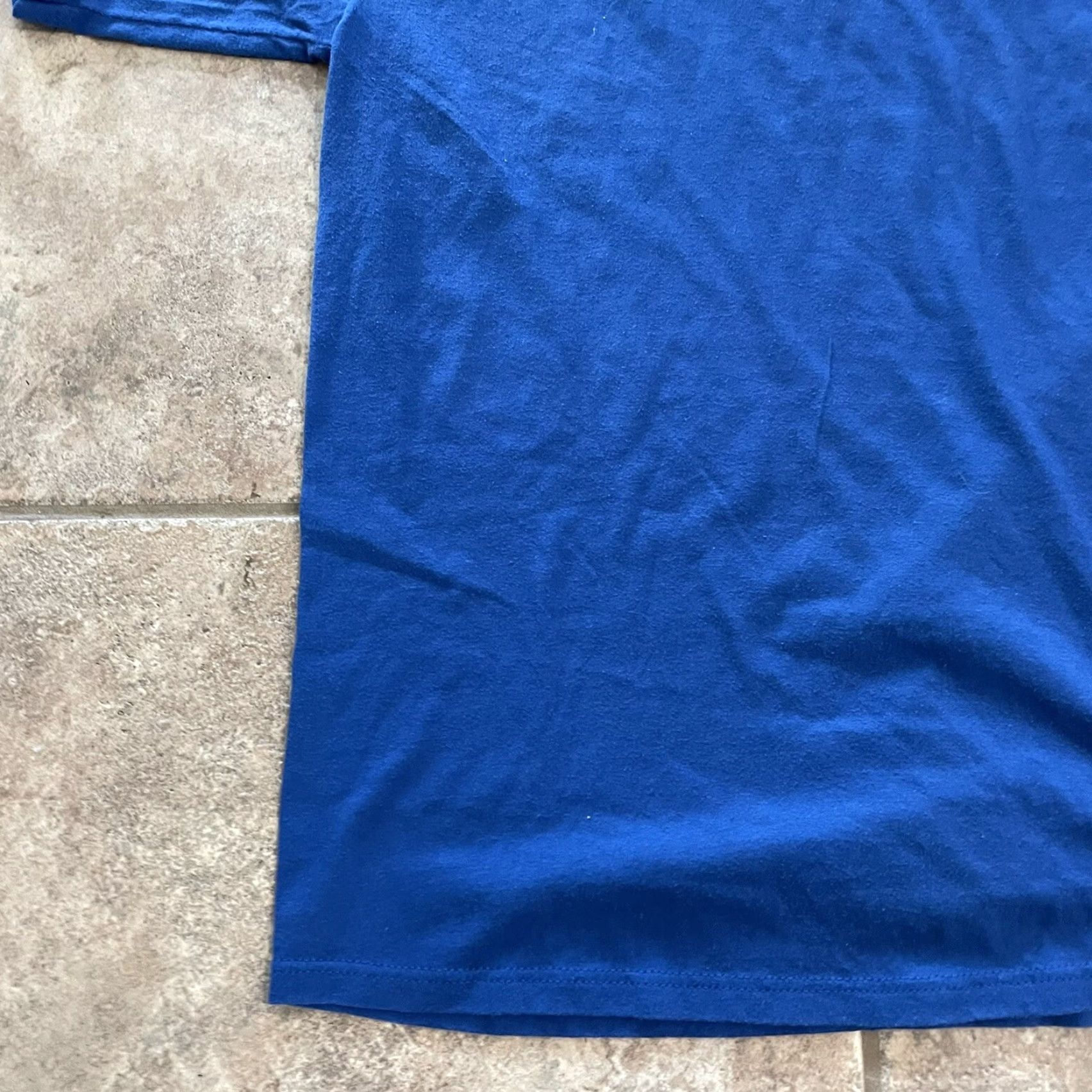Jerzees VINTAGE Jerzees T-Shirt Mens Size M Blue Graphic Stitch Single Stitch Cotton Blend Tee Size US M / EU 48-50 / 2 - 3 Thumbnail