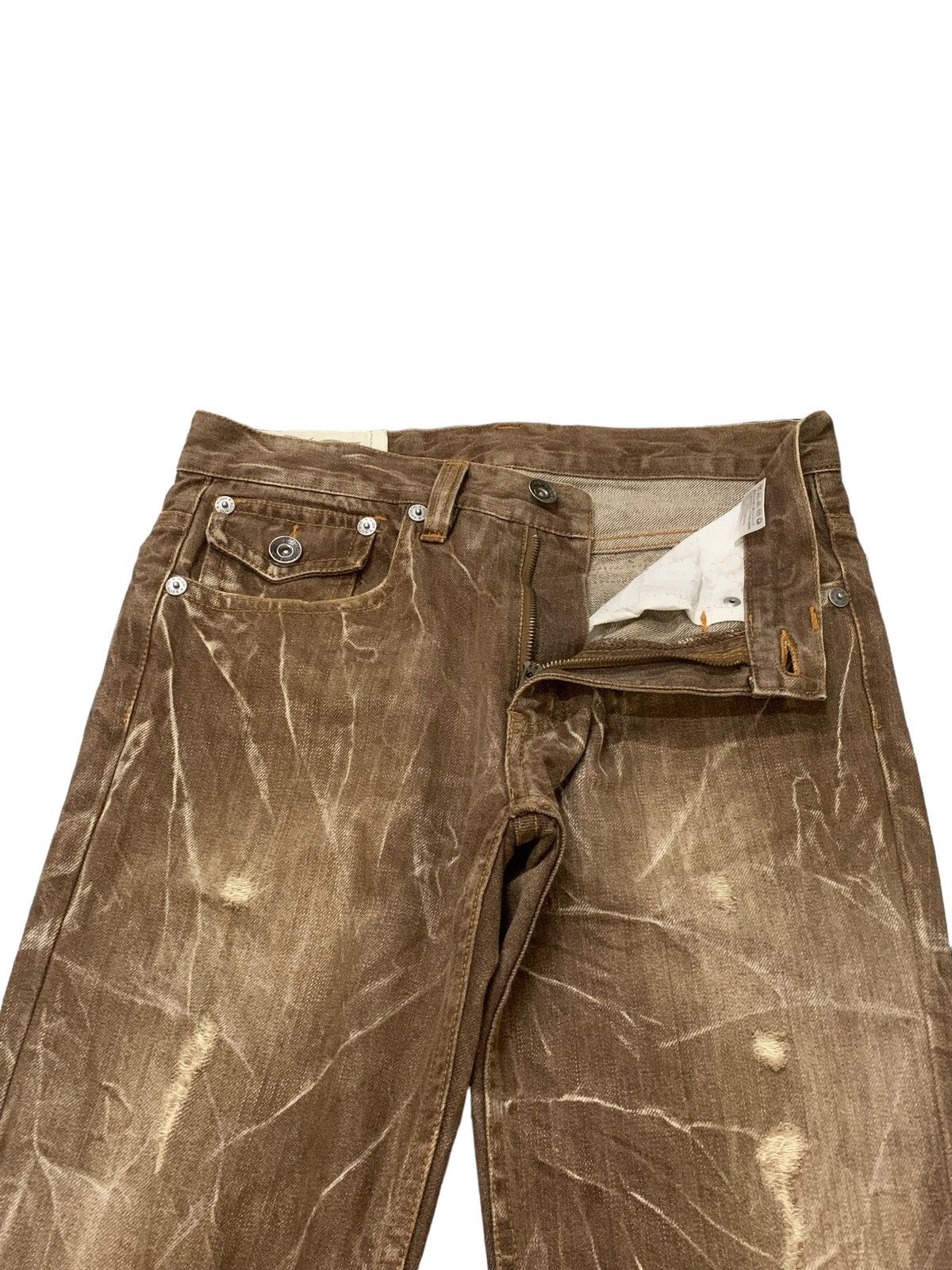 If Six Was Nine × Junya Watanabe × KMRii Antfui Japan Max Claw Mark Flared Distressed Jeans Size US 30 / EU 46 - 17 Thumbnail