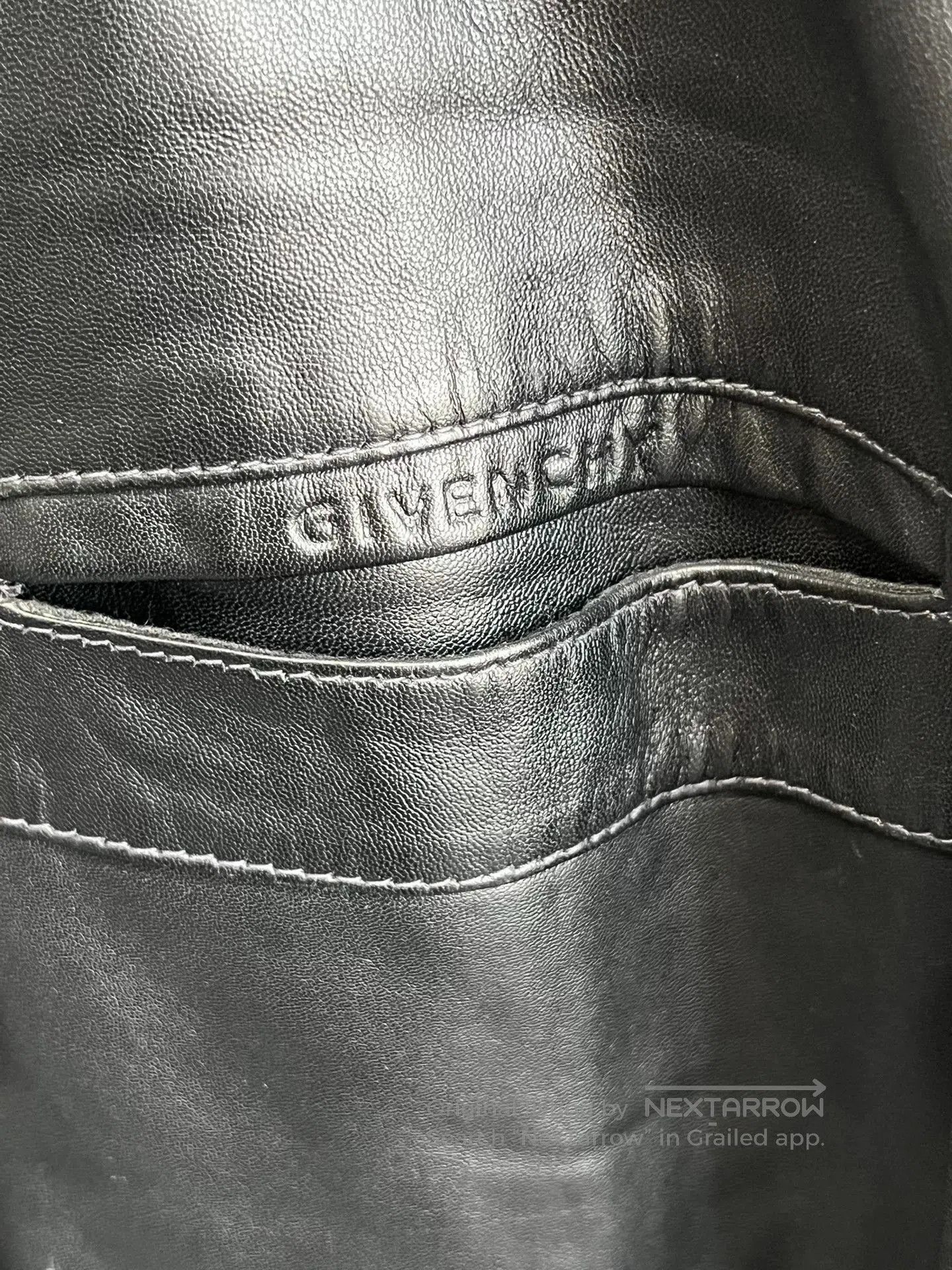 Givenchy GIVENCHY Logo Leather Jacket XXL. Size US XXL / EU 58 / 5 - 3 Thumbnail