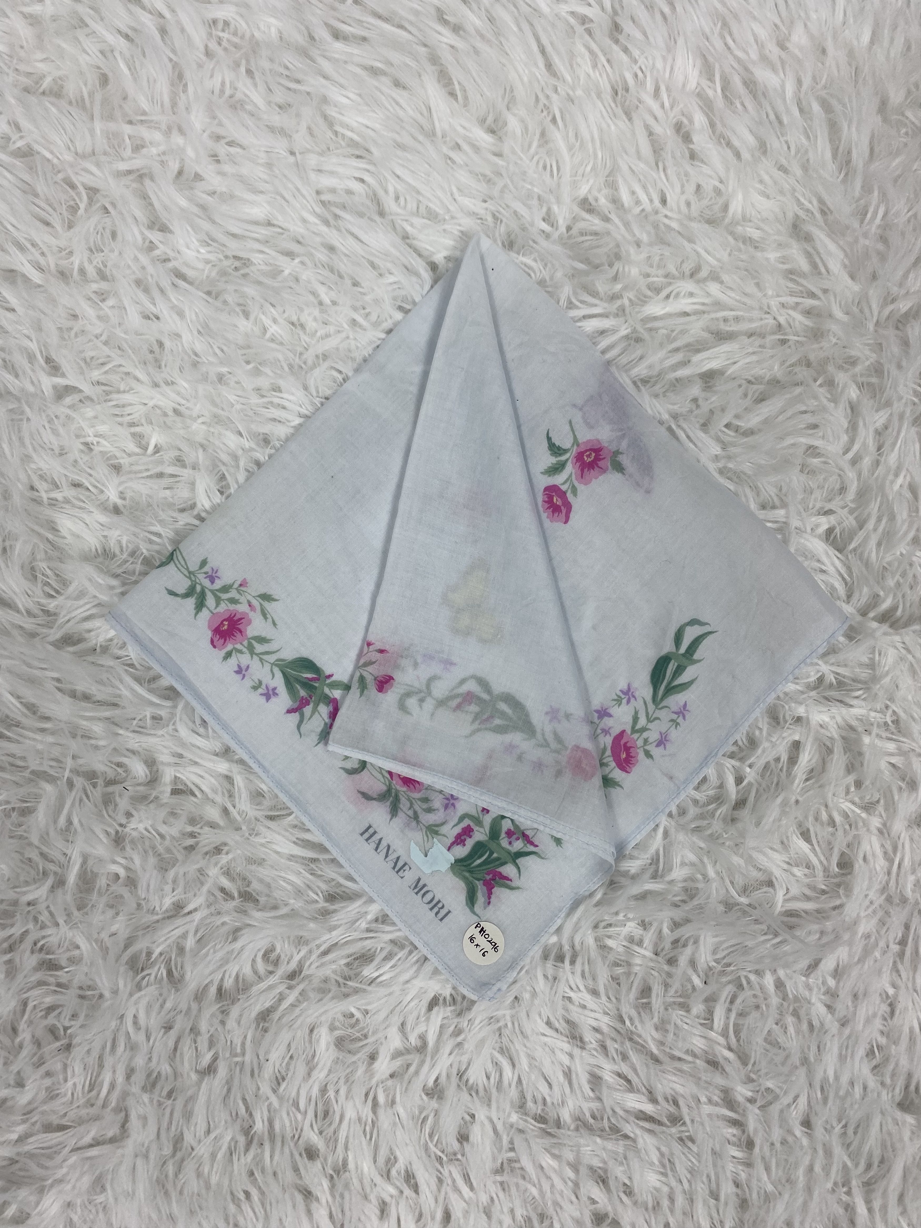 Hanae Mori Vintage Hanae Mori Handkerchief Neckerchief PH0296 Size ONE SIZE - 1 Thumbnail
