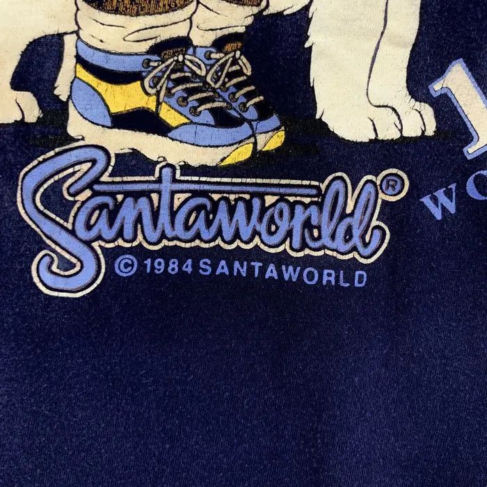 Vintage Vintage 1984 SANTA WORLD GYPSY Natural Faded Tee Shirt Size L / US 10 / IT 46 - 4 Thumbnail