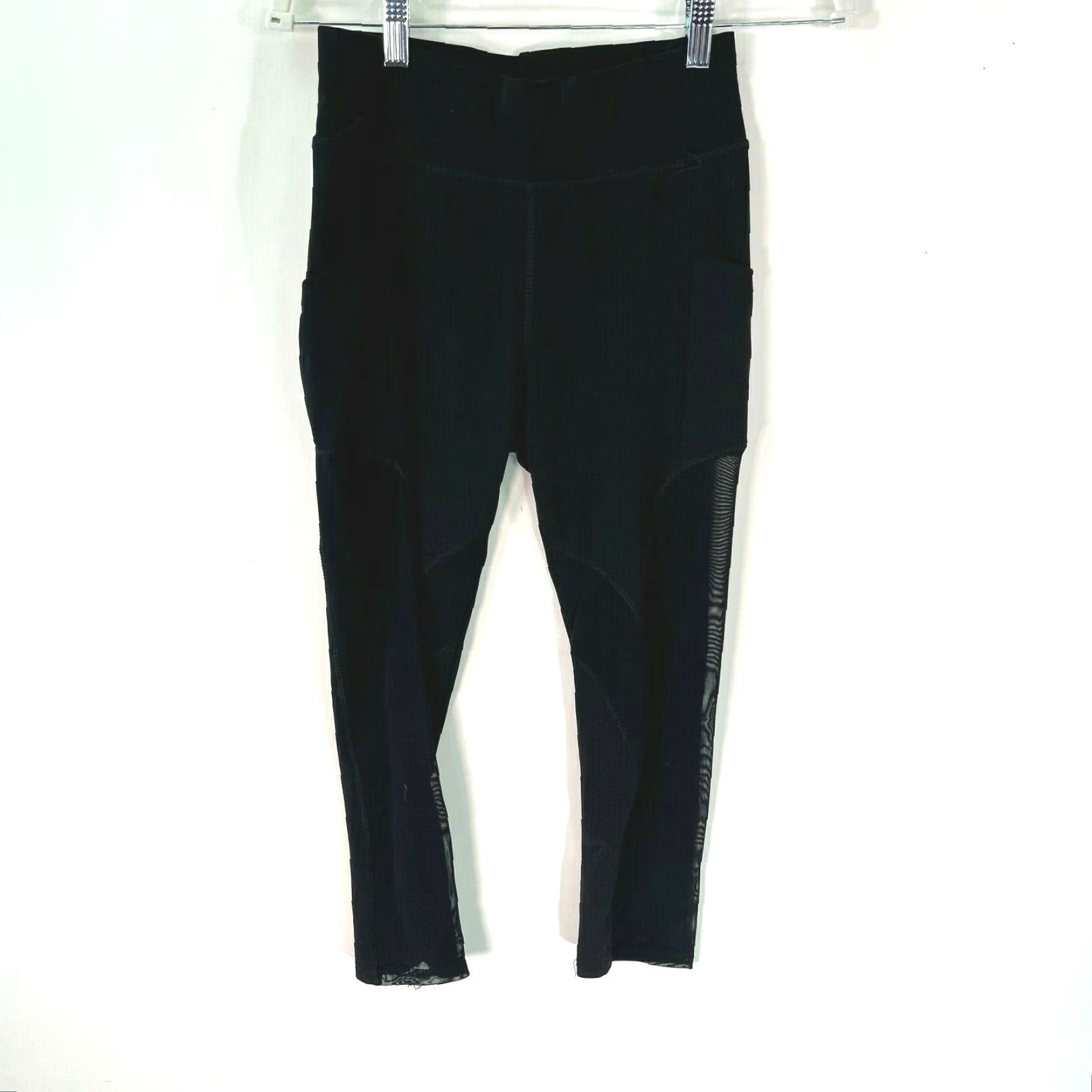 Vintage Crush Womens Stretch Pull On Black Activewear Leggings M Pack Of 3 Size 32" / US 10 / IT 46 - 3 Thumbnail