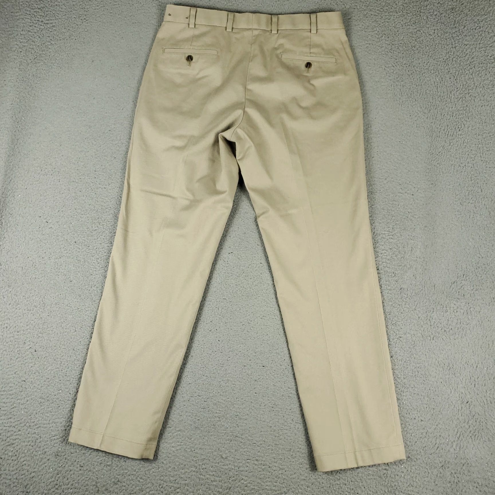 Brooks Brothers Brooks Brothers Pants Mens Size 36x32 Beige Clark Flat Front Chino Trousers Size US 36 / EU 52 - 7 Thumbnail