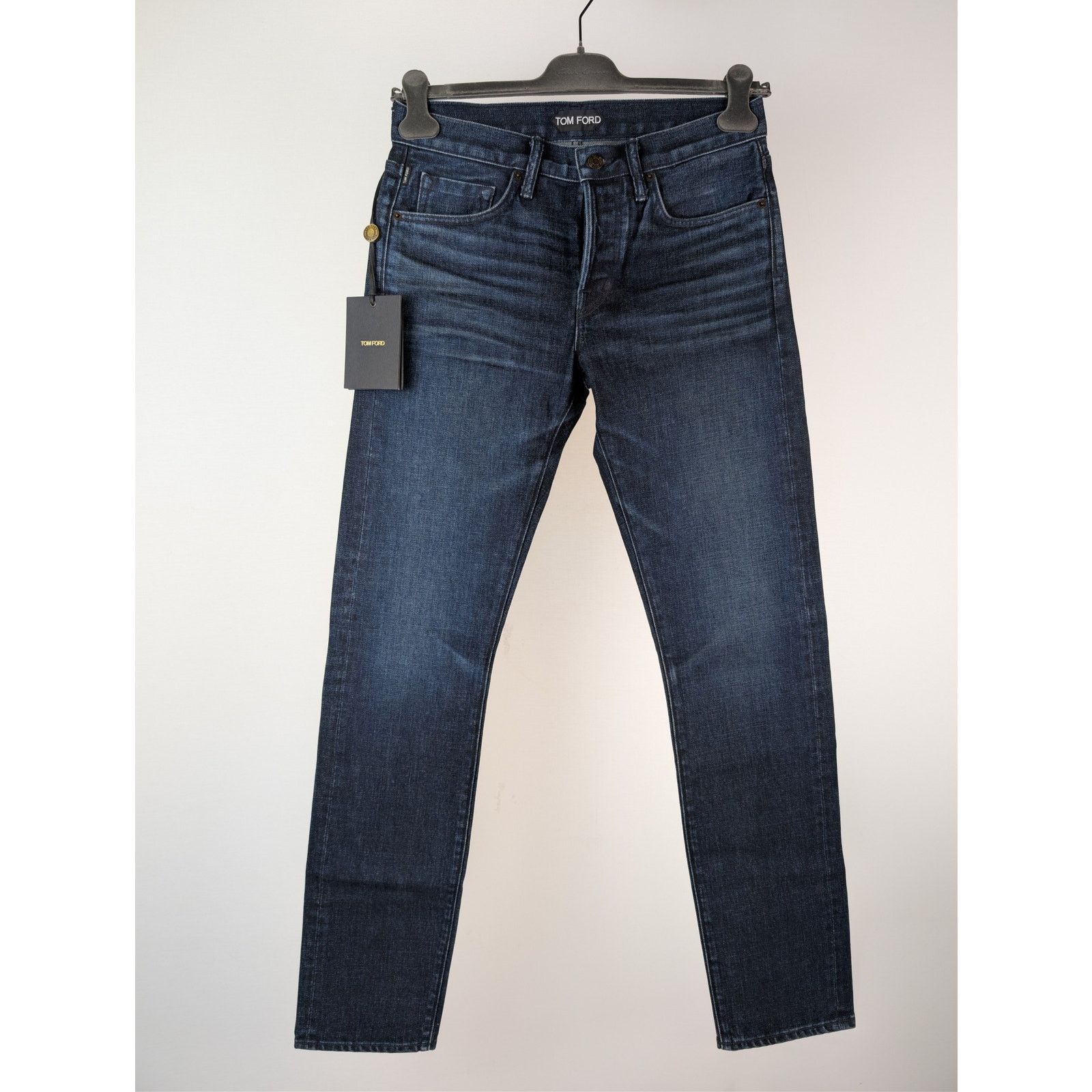 Tom Ford o1rshd1 Slim Fit Denim Jeans in Navy Blue Size US 30 / EU 46 - 10 Thumbnail