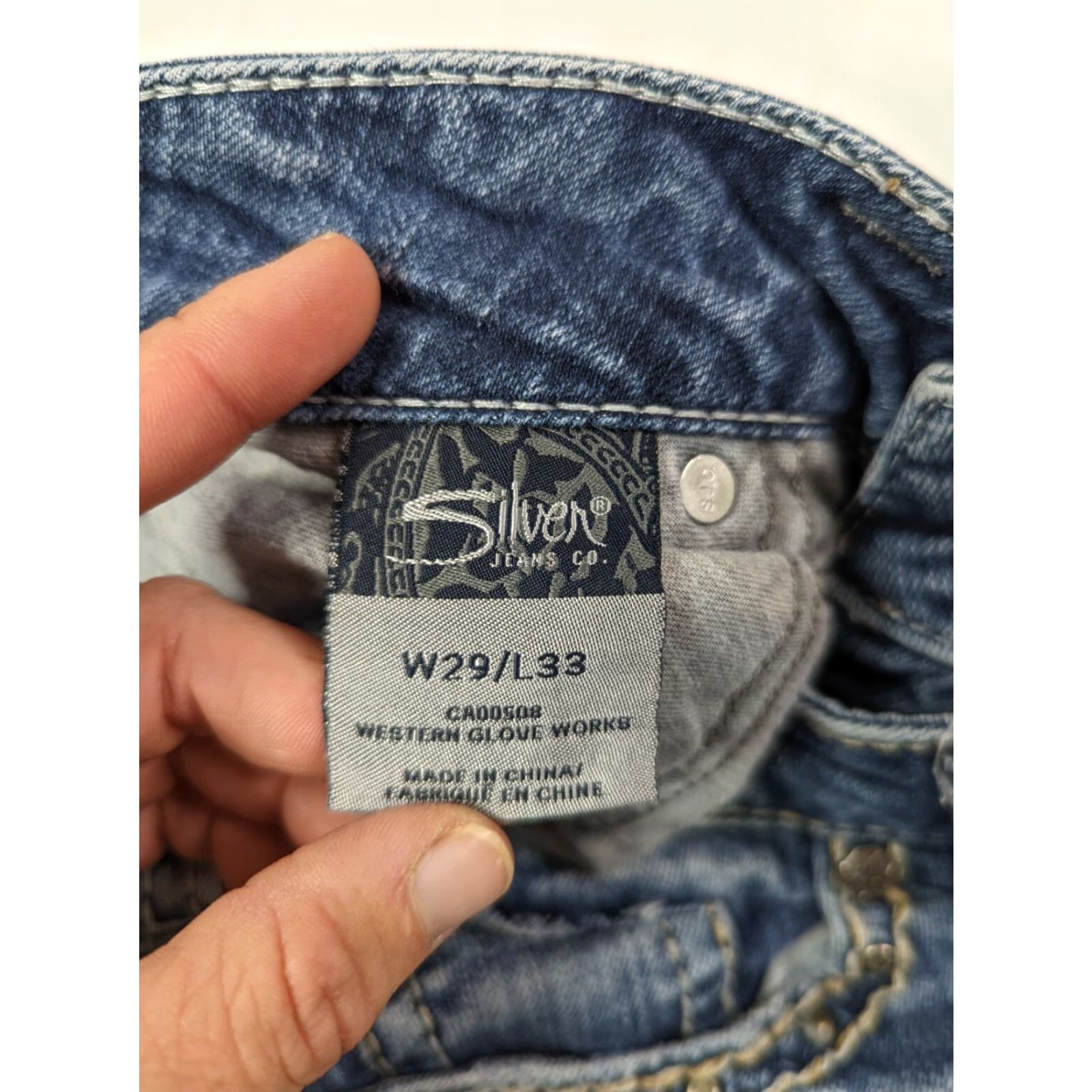 Silver Jeans Co. Silver Jeans Suki Bootcut Jeans Womens 29x33 Blue Denim Stretch Size 29" - 4 Thumbnail
