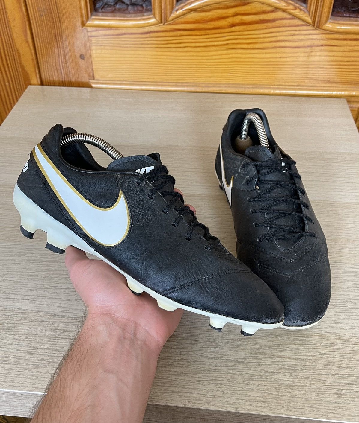 Nike Nike Tiempo Mystic V FG Football Soccer Cleats Shoes Leather Size US 8.5 / EU 41-42 - 2 Thumbnail