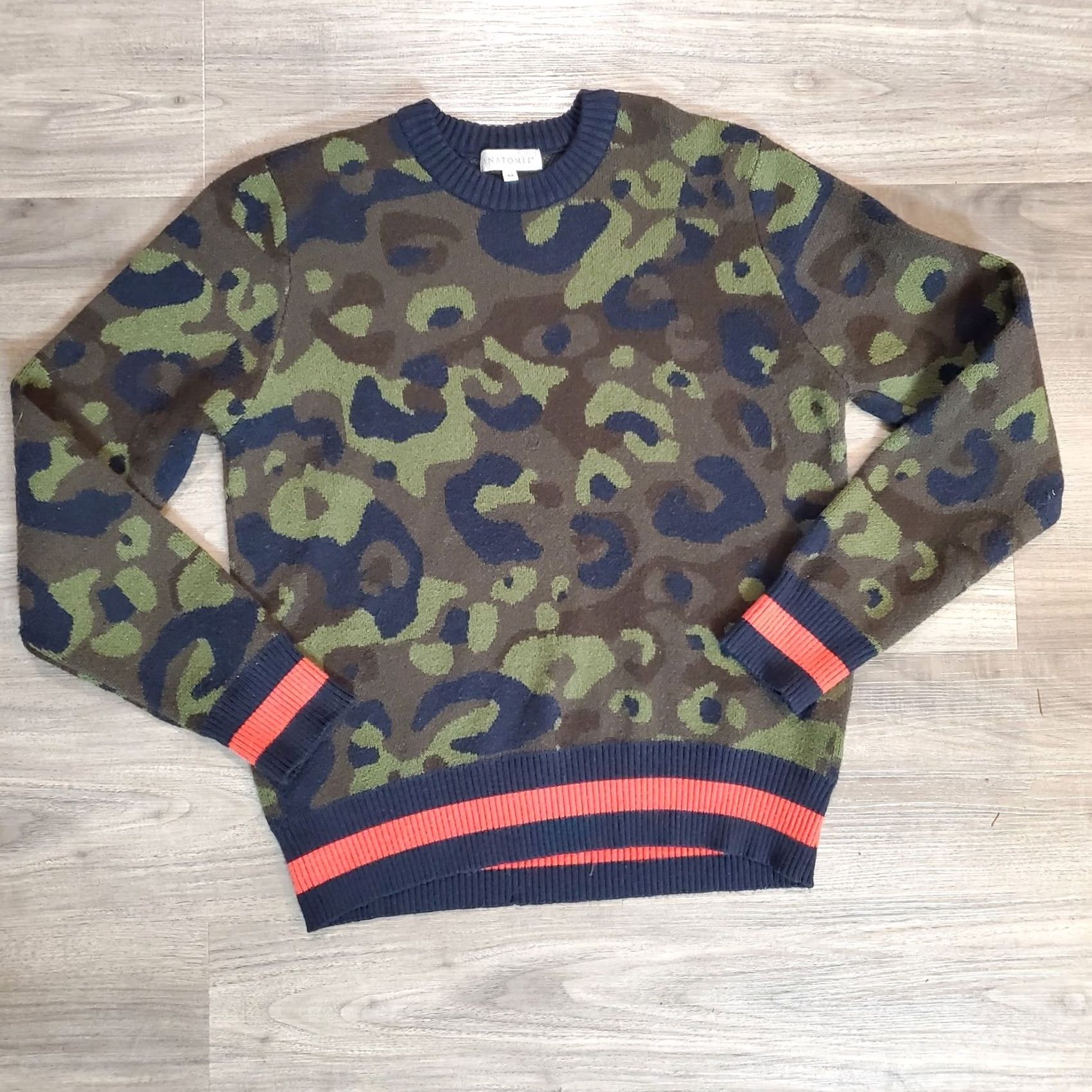 ANATOMICA Anatomie Designer Camo Sweater Womens Sz M Rare Preppy Streetwear Size M / US 6-8 / IT 42-44 - 2 Thumbnail