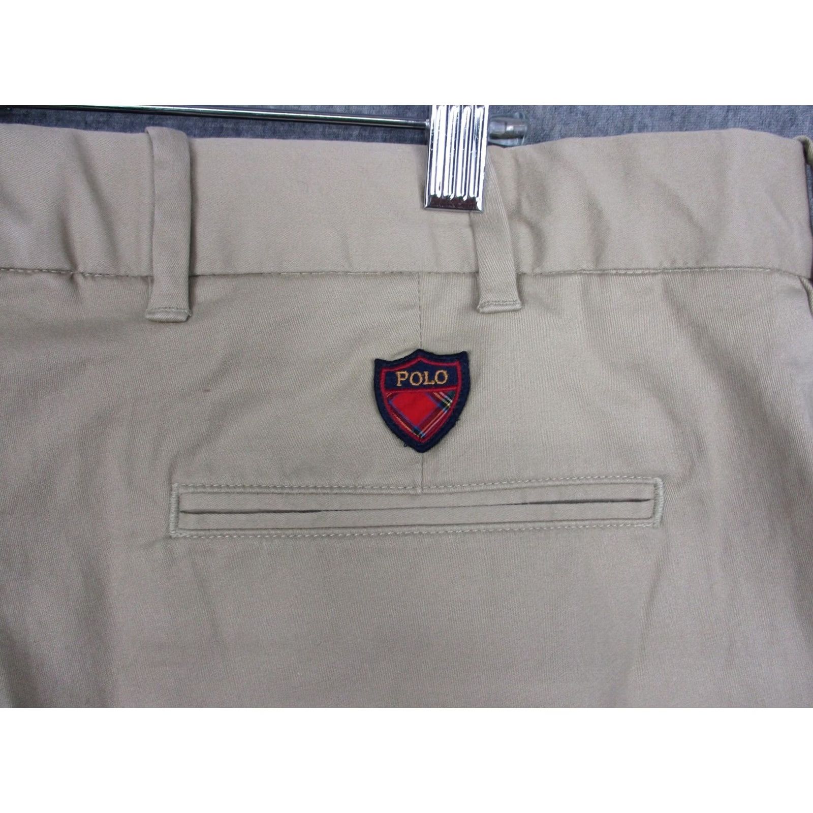 Vintage Polo Golf Shorts Mens 36 Beige Stretch Chino Flat Front Links Fit Golf 10 Inseam Flat Front Regular Mens Beige Polo Golf Shorts 36 Size US M / EU 48-50 / 2 - 7 Thumbnail
