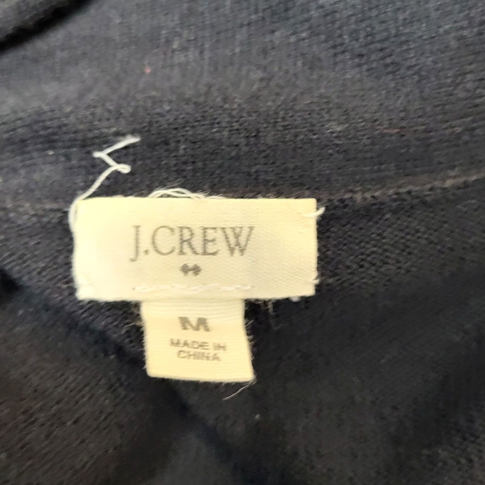 J.Crew J.Crew Cardigan Sweater Womens Medium Open Front Shawl Collar Cotton Black Size M / US 6-8 / IT 42-44 - 4 Thumbnail