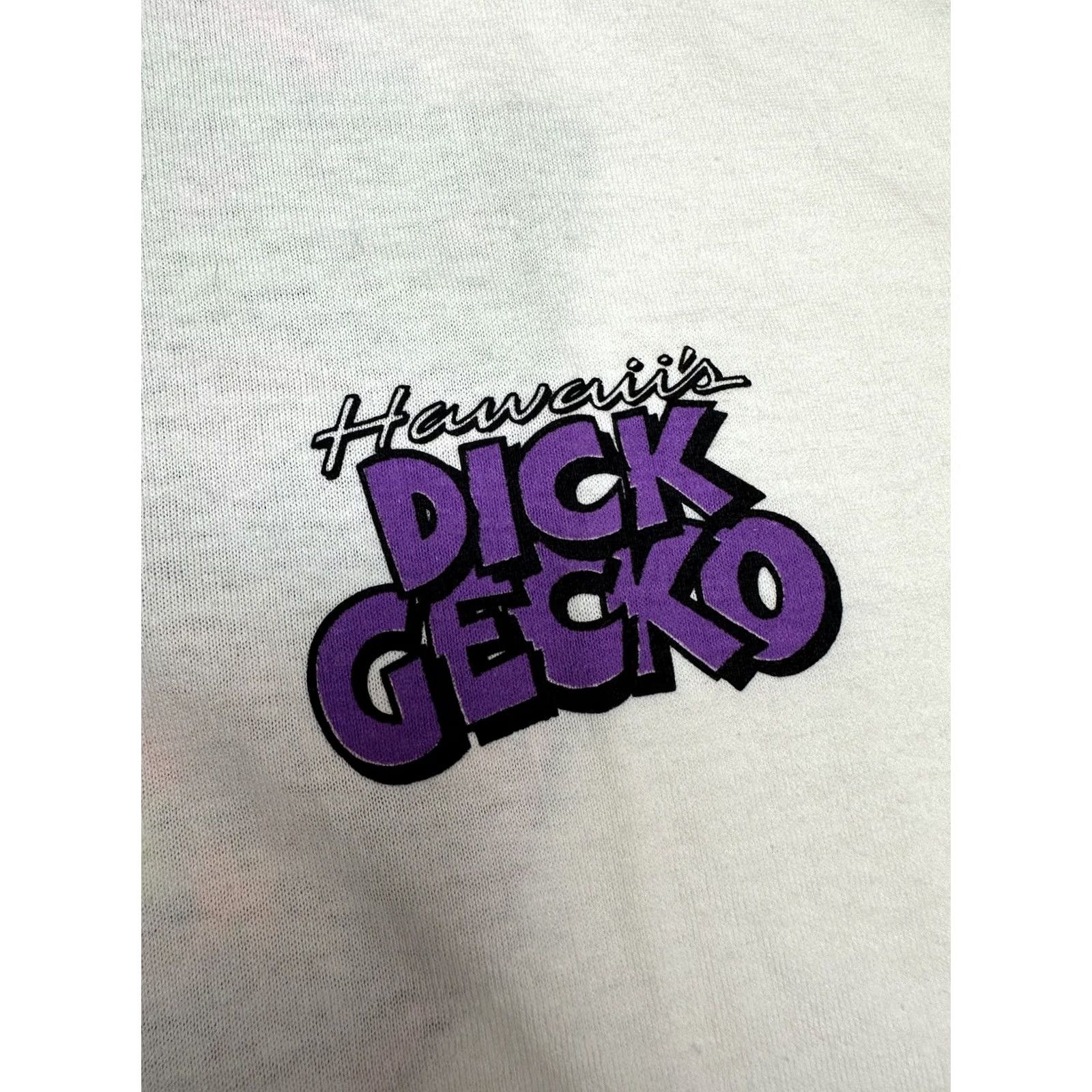 Vintage VINTAGE Dick Gecko Smartest Dick In Hawaii Dick Tracy Parody Funny Tee XL Men's 90s Size US XL / EU 56 / 4 - 7 Thumbnail
