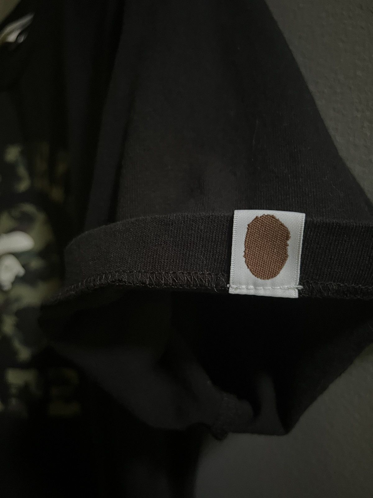 Bape BAPE 1st Camo College Tee ‘Black/Green’ Size US M / EU 48-50 / 2 - 4 Thumbnail