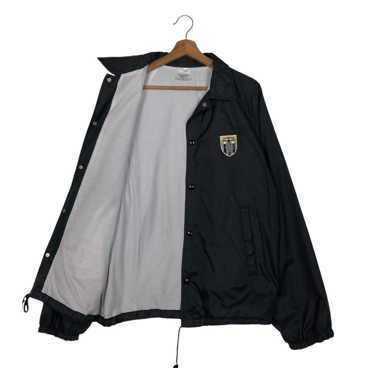 Vintage 📌Vintage Snap Button Coach Jacket Juventus Big Logo Size US M / EU 48-50 / 2 - 12 Thumbnail