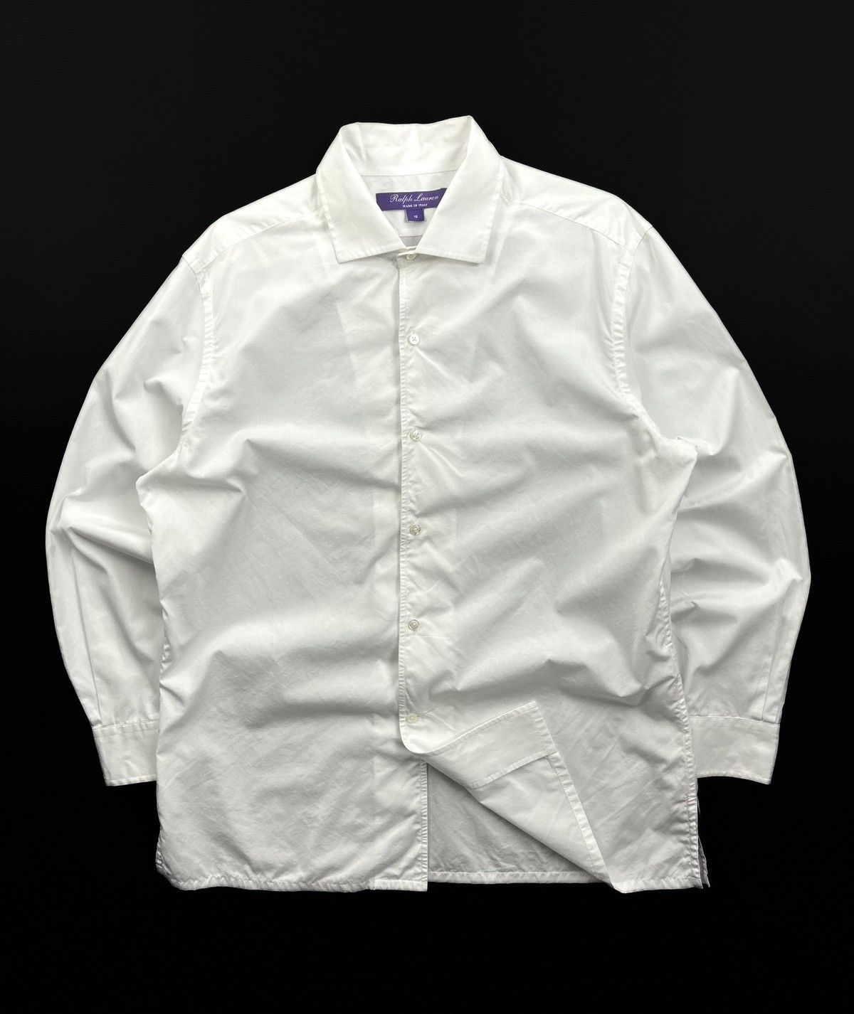 Ralph Lauren Purple Label Ralph Lauren Purple Label White Button-Up Shirt Women’s L 12 Size L / US 10 / IT 46 - 1 Thumbnail
