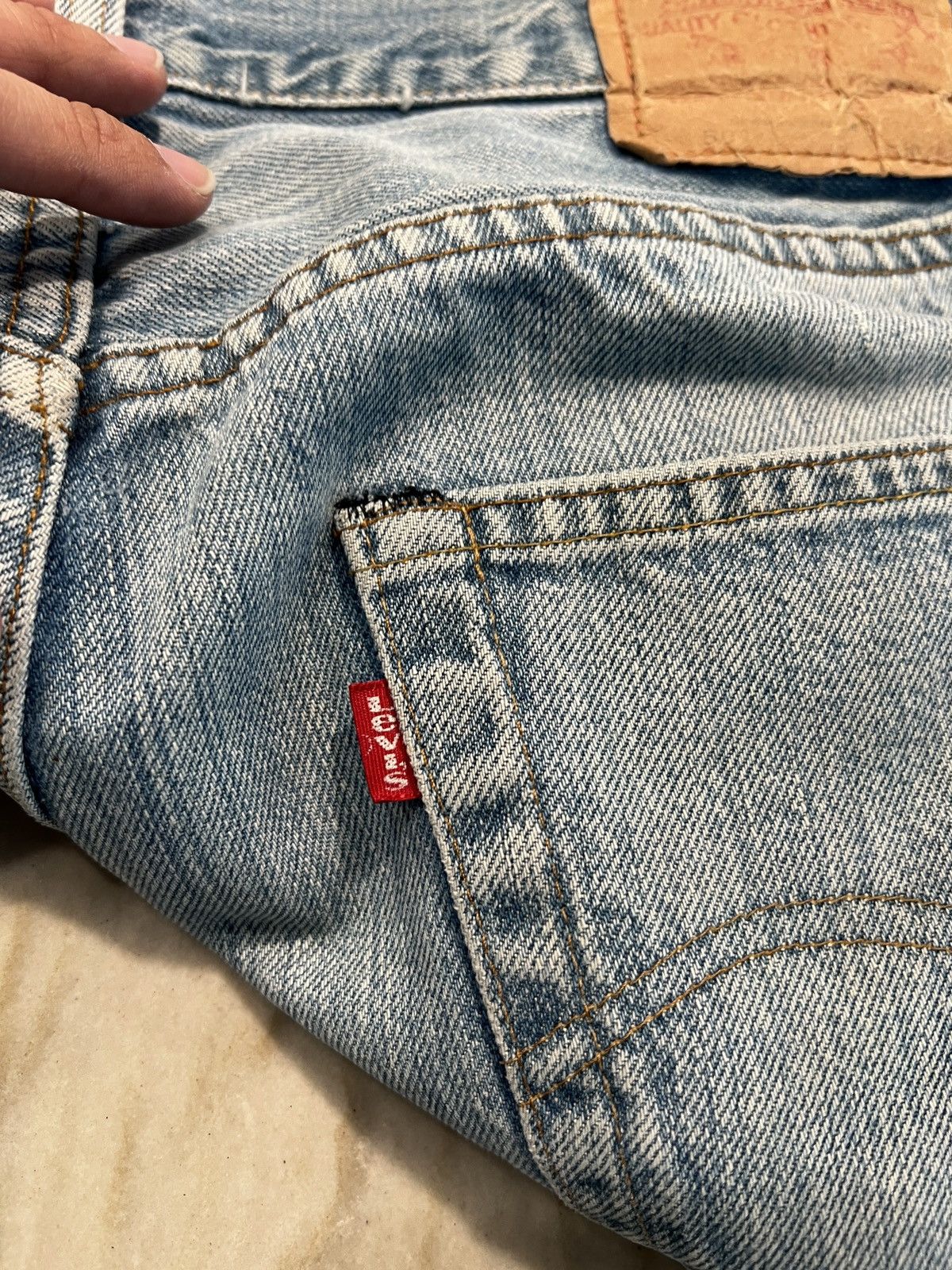 Levi's × Vintage Vintage 80’s Small e Levi’s 501 Selvedge Jeans 524 button Size US 33 - 4 Thumbnail