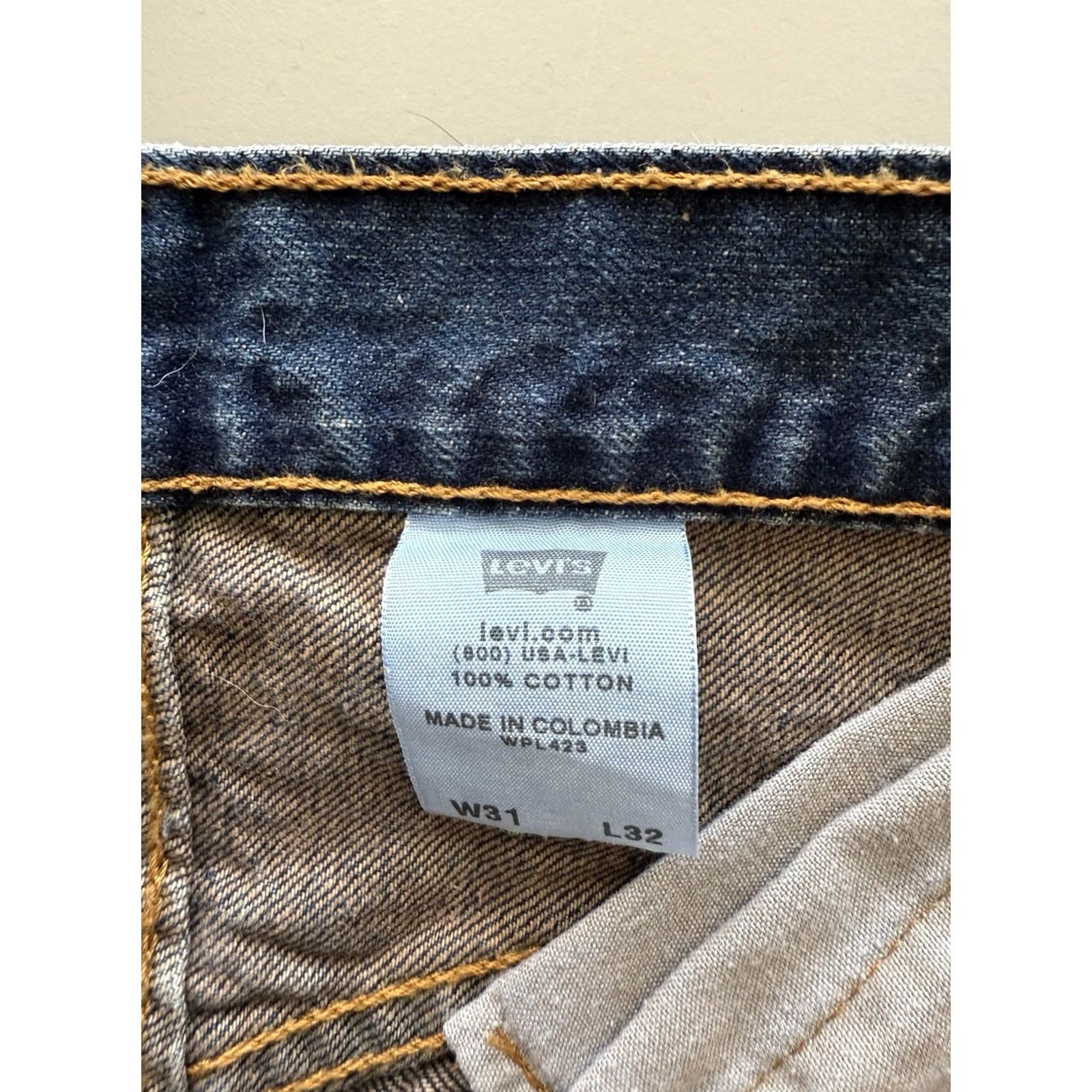 Levi's Levi's 501 Jeans - Dark Wash - 31x32 - Regular Fit - Denim - Button Closure - 5-Pocket - Blue - Men Size US 31 - 4 Thumbnail