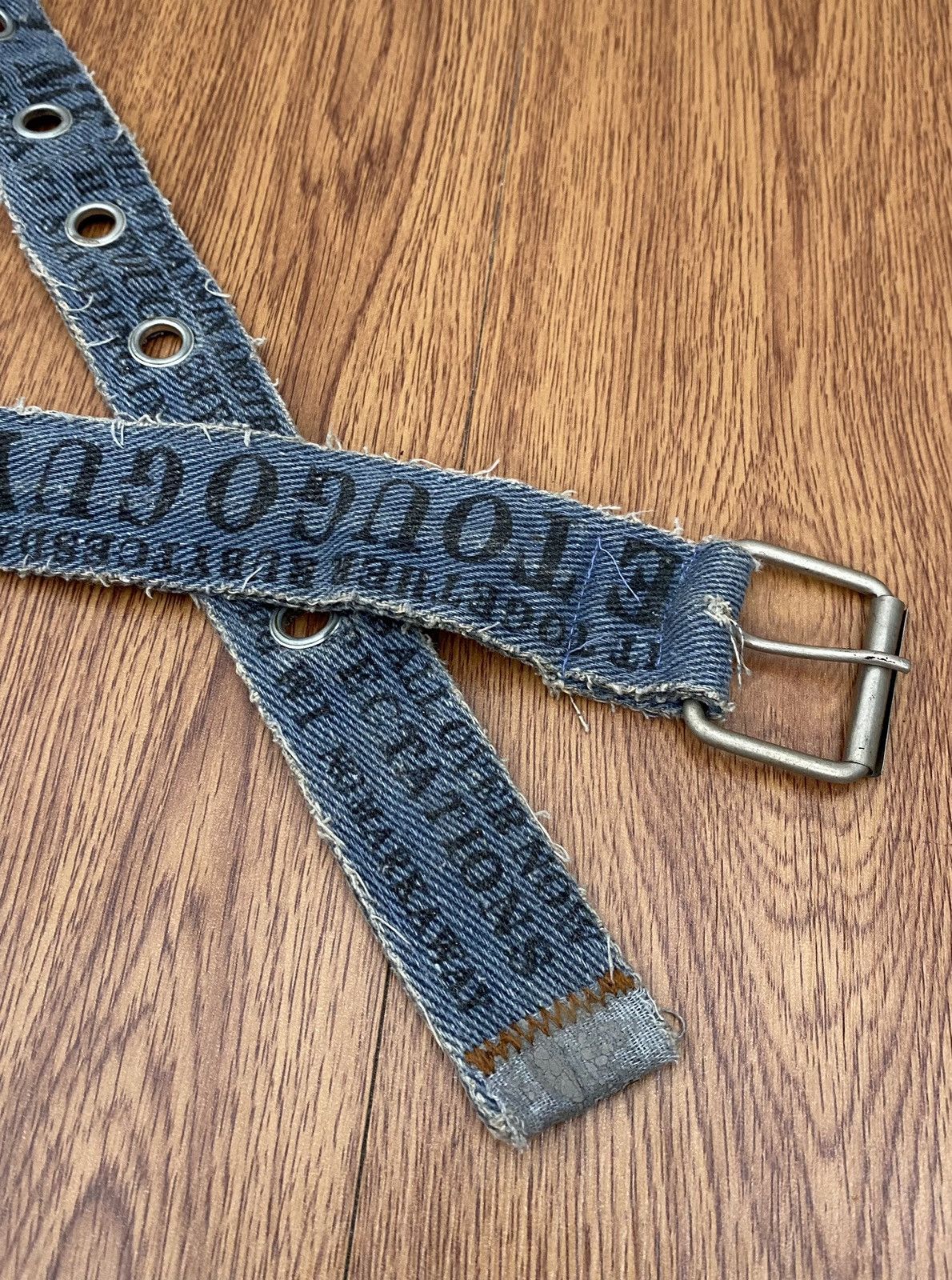 Japanese Brand × Vintage Grommet denim belt Y2K Size ONE SIZE - 2 Thumbnail