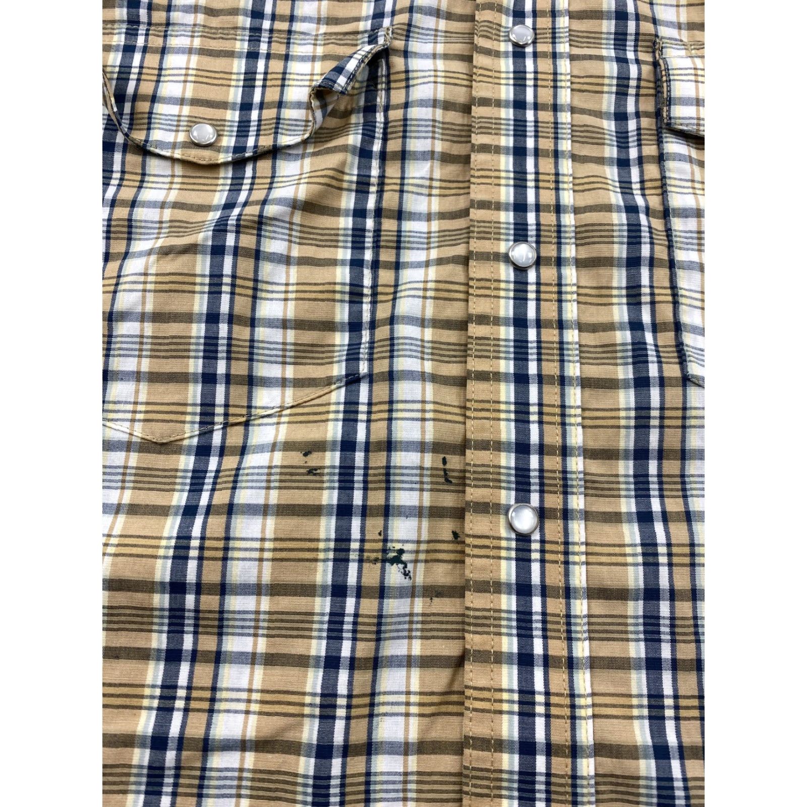 Wrangler VINTAGE Wrangler Western Shirt Mens Small Plaid Pearl Snap Size US S / EU 44-46 / 1 - 2 Thumbnail