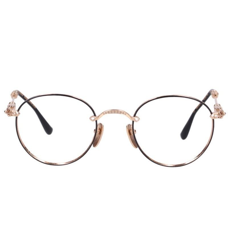 Chrome Hearts Chrome Hearts Bubba-A Round Metal Glasses Size ONE SIZE - 1 Thumbnail