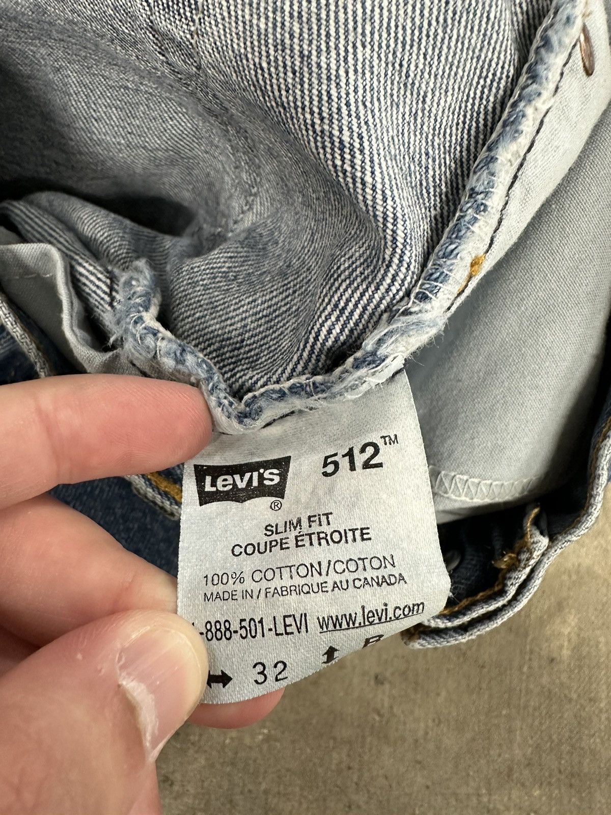 Levi's × Vintage Vintage 90s Levi’s 512 Denim Tab Blue Jeans Size 32 Size US 32 / EU 48 - 11 Thumbnail