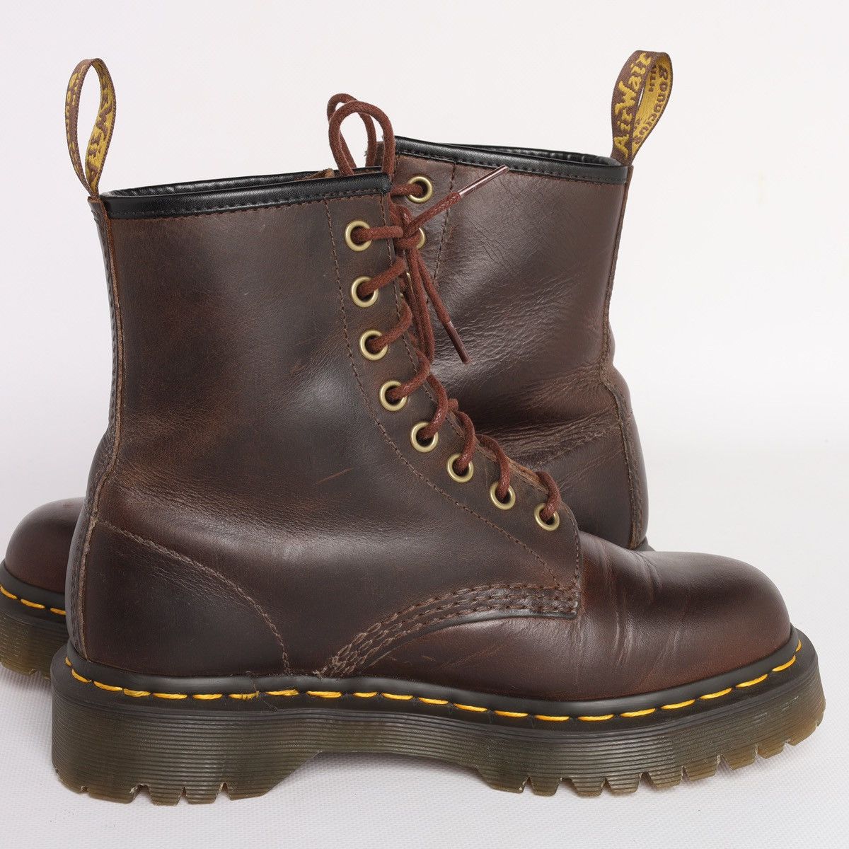Dr. Martens Dr Martens 1460 Bex Brown Leather Boots Shoes Size US 7 / IT 37 - 12 Thumbnail