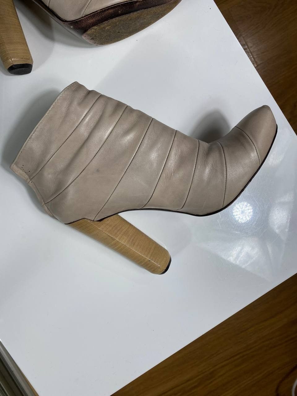 Louis Vuitton Louis Vuitton Suede Ankle Leather Boots Size US 4 / IT 34 - 10 Thumbnail